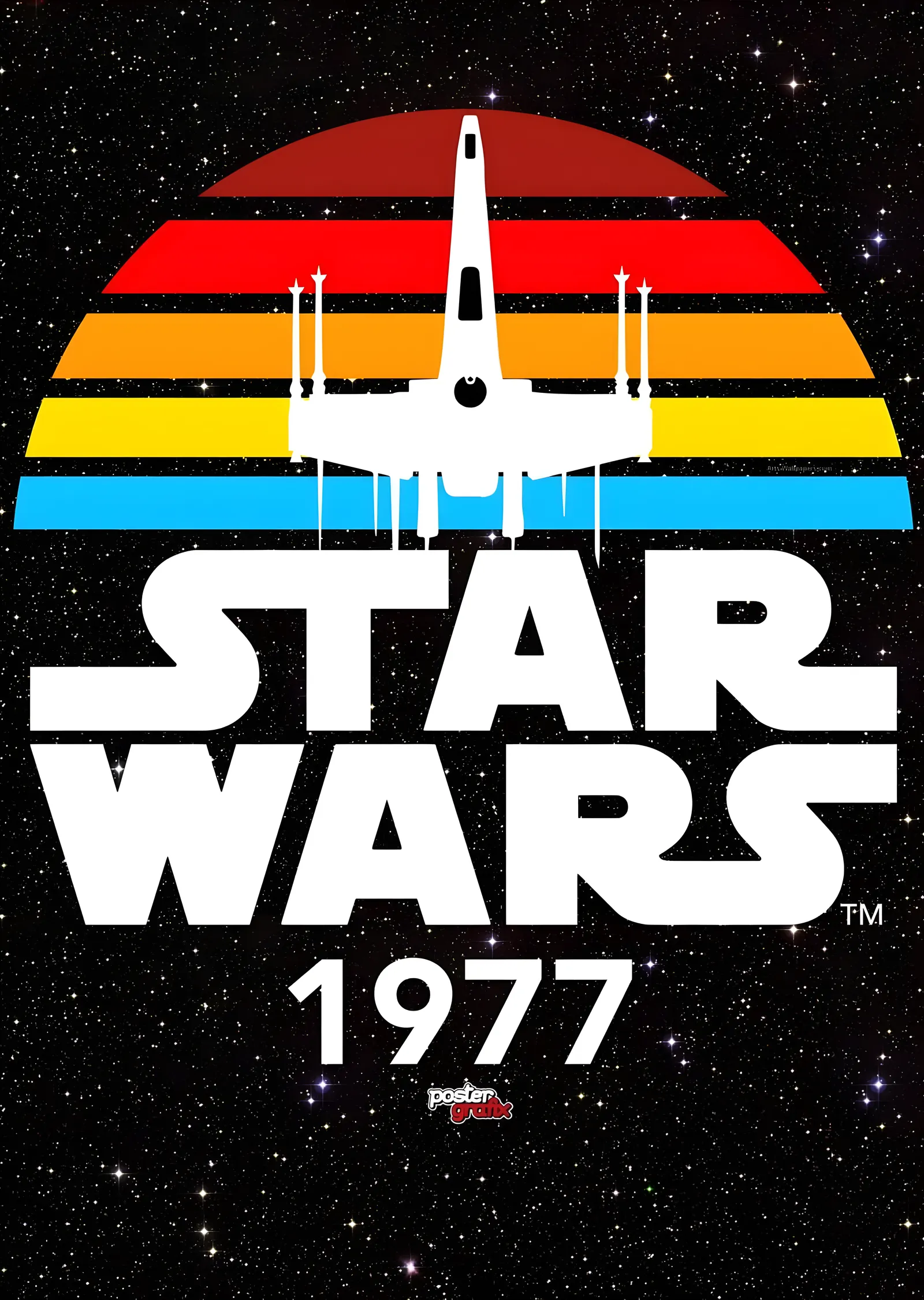 Star Wars: 1977 Klasik Logosu metal tablo