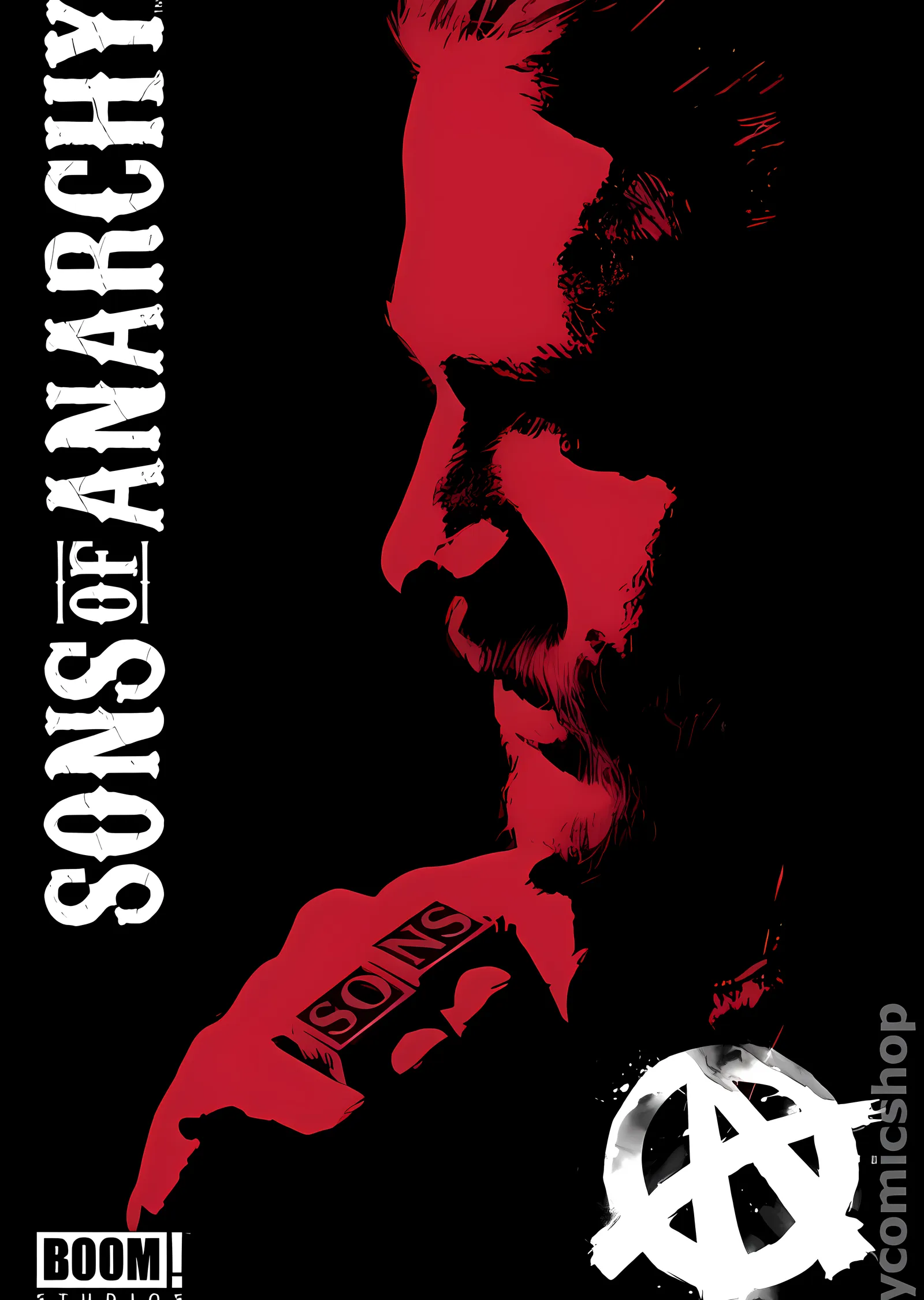 Sons of Anarchy - Jax Teller: Kırmızı metal tablo