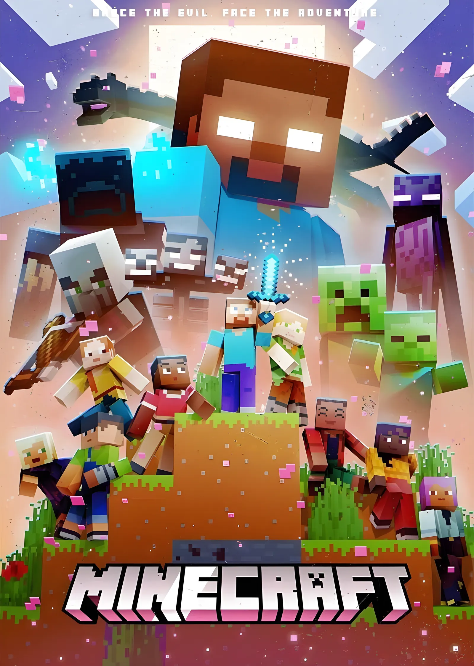 Minecraft: Tehlikeli Macera metal tablo
