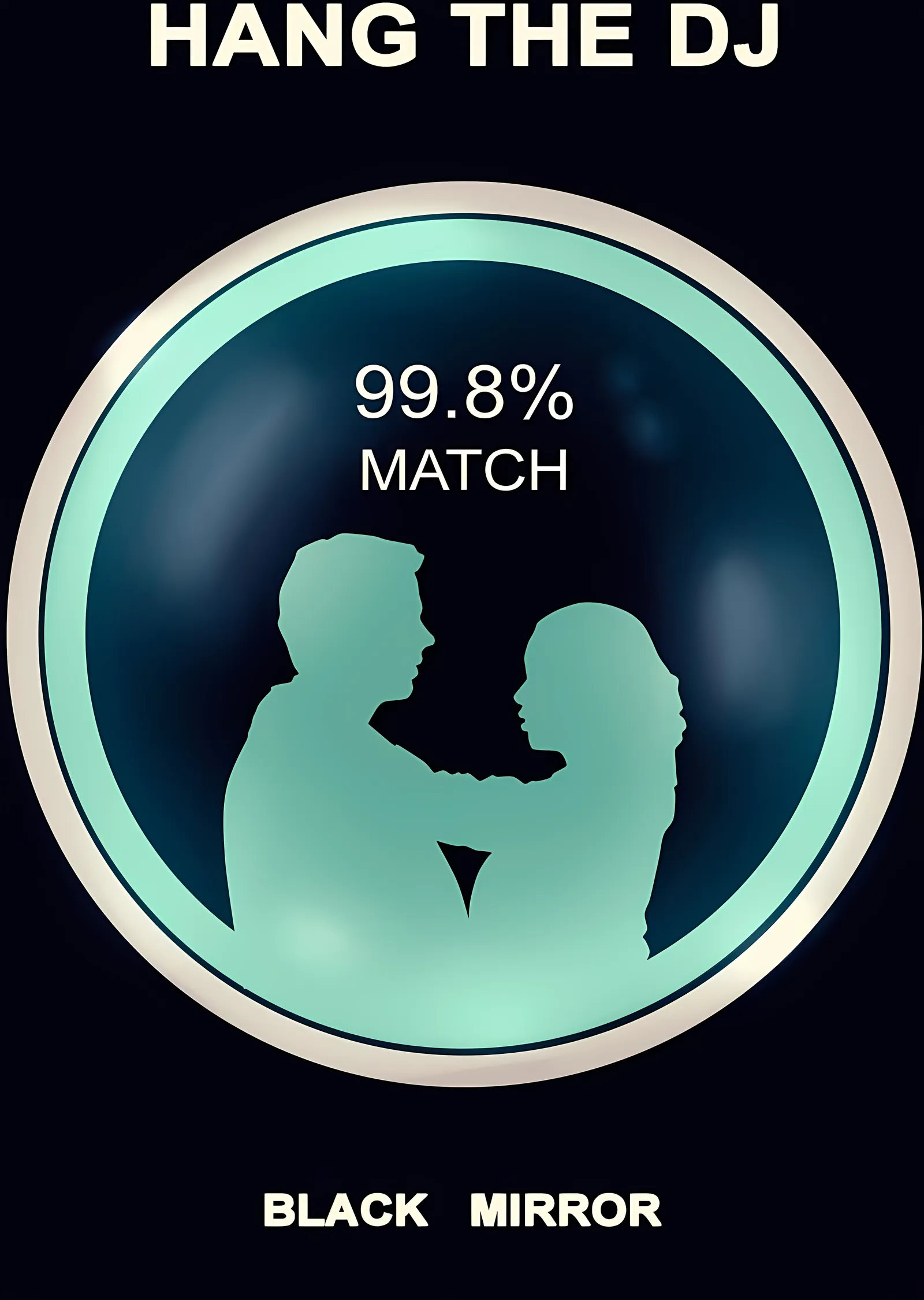 Black Mirror - Hang the DJ metal tablo