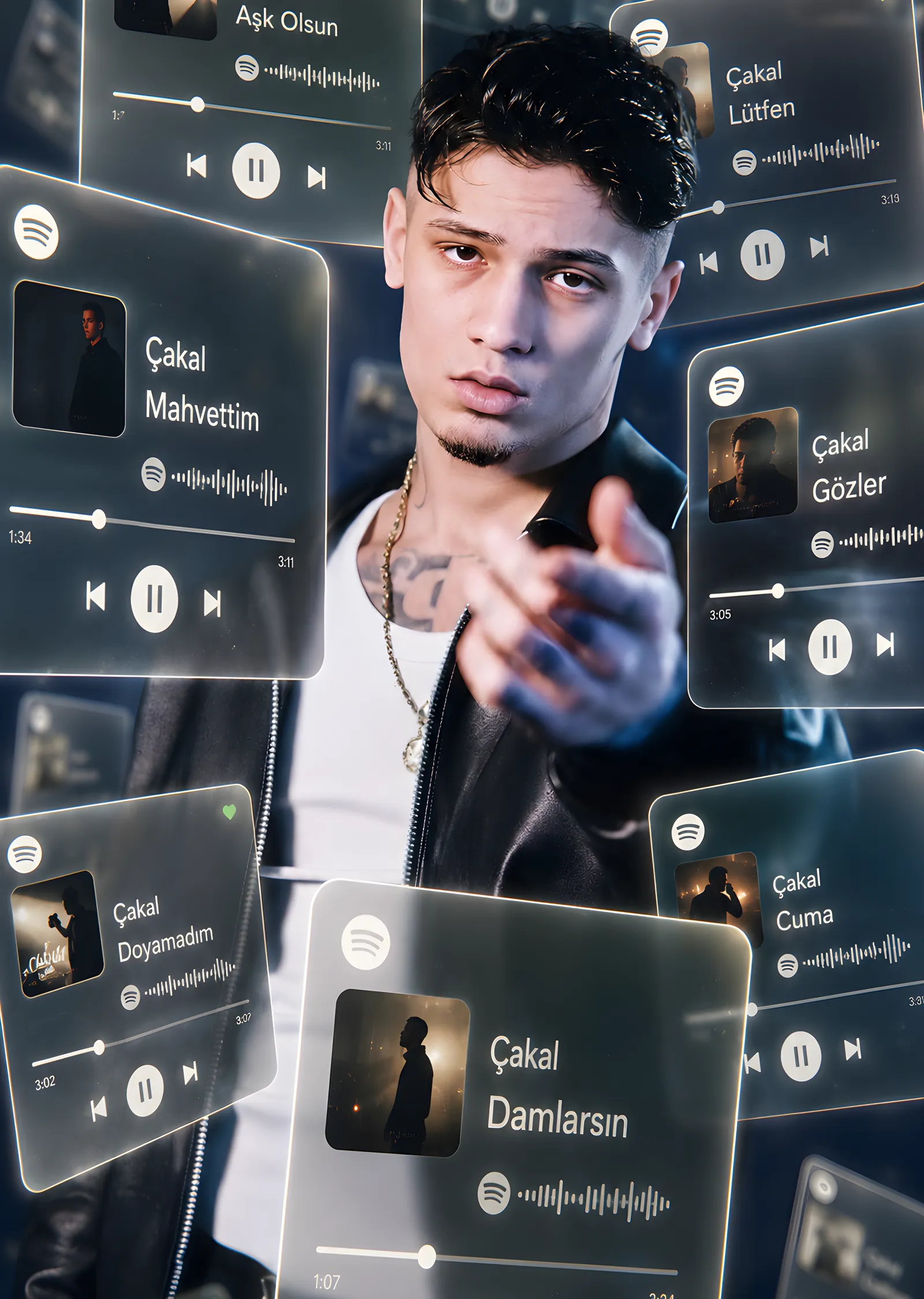 Çakal - Spotify Çalma Listesi metal tablo