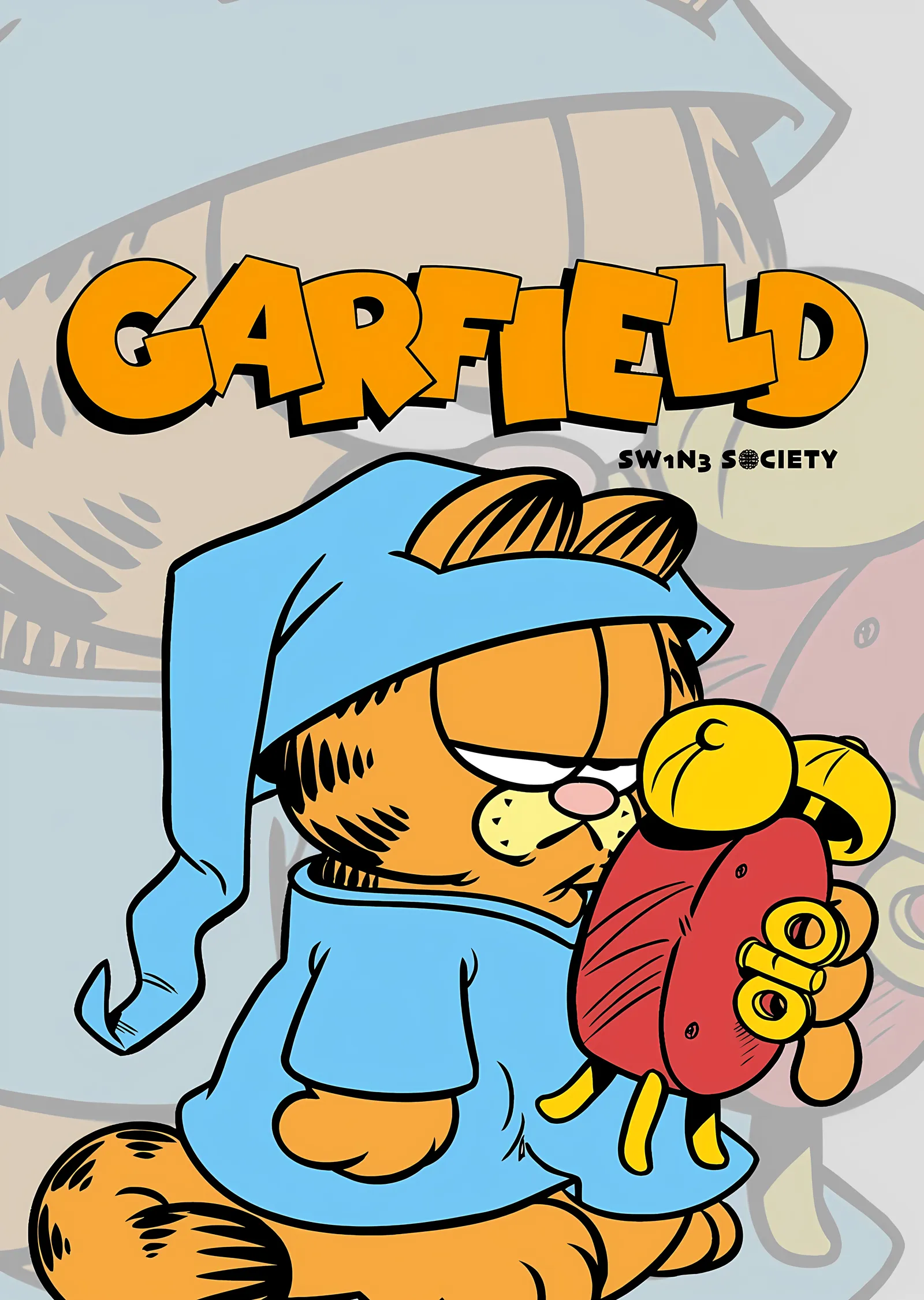 Garfield: Uyku Vakti metal tablo