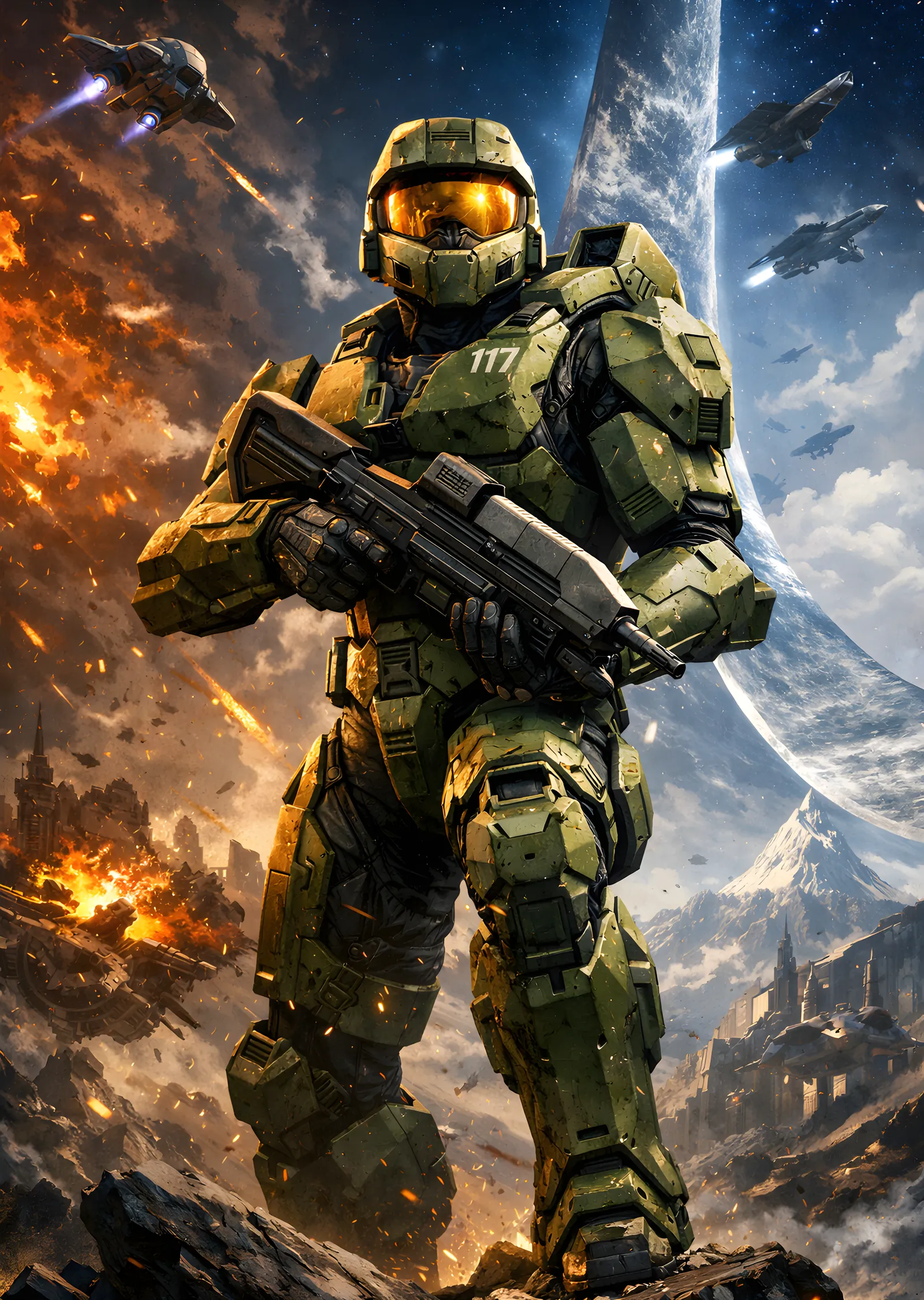 Halo: Savaş Alanı metal tablo
