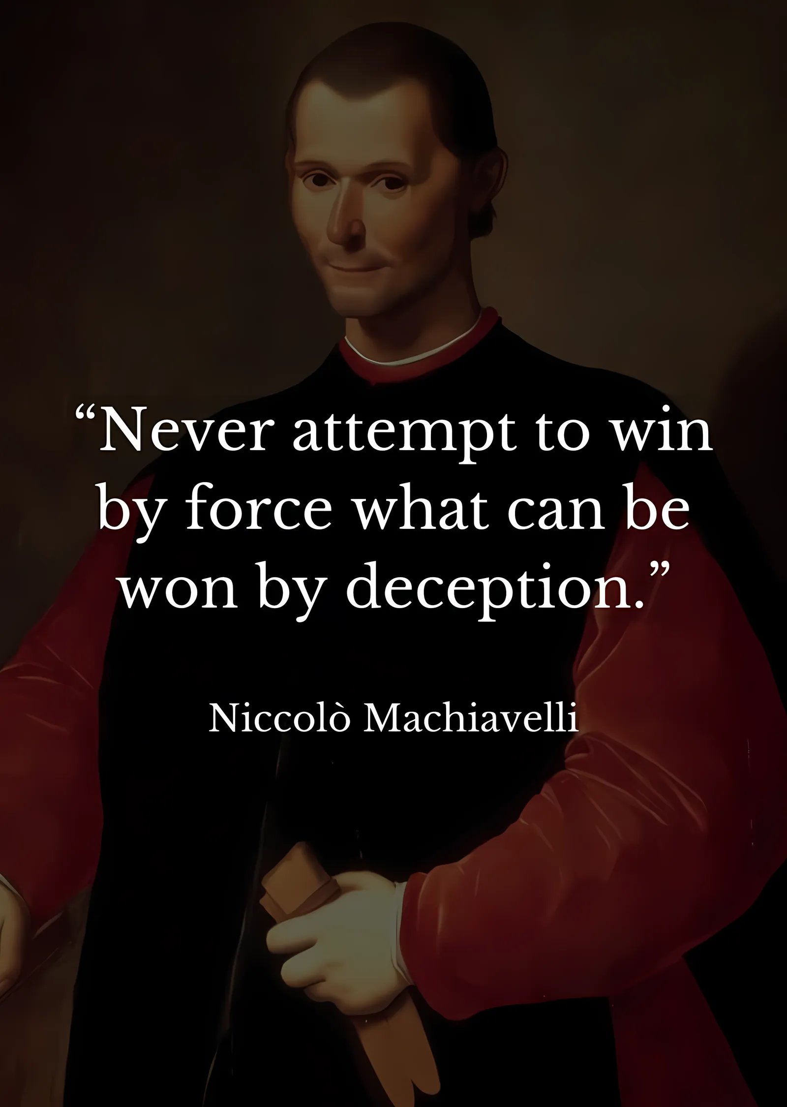 Niccolò Machiavelli - Söz metal tablo