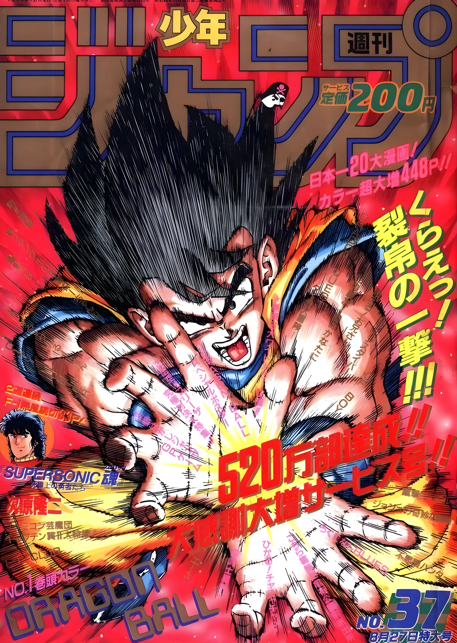 Dragon Ball: Jump Kapağı metal tablo