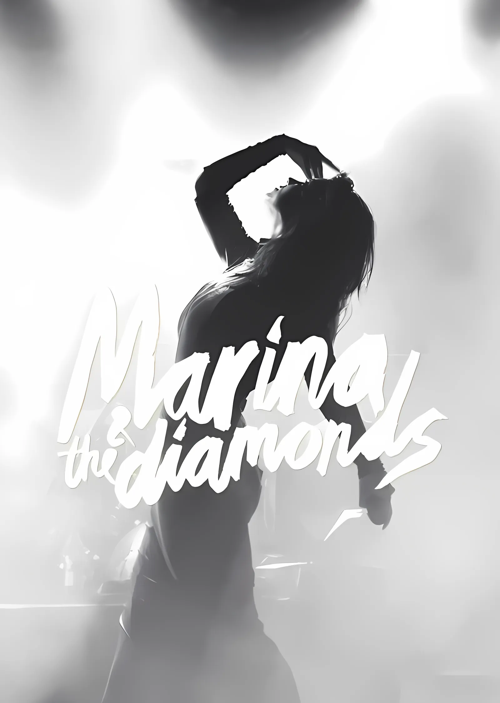 Marina and the Diamonds - Sahne Işığında Siluet metal tablo