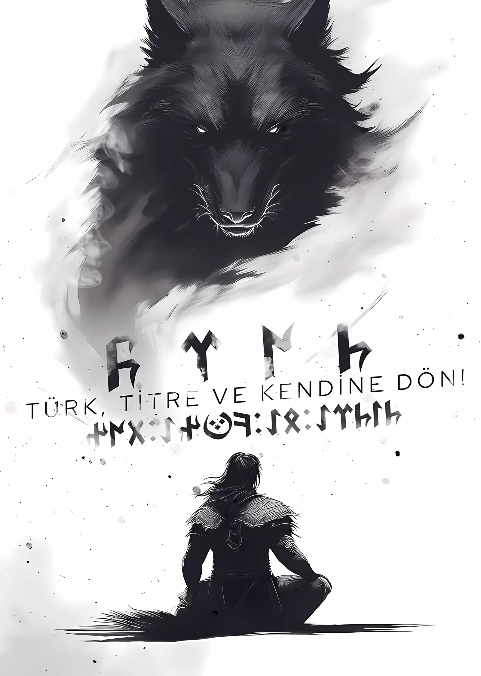 Türk, Titre ve Kendine Dön metal tablo