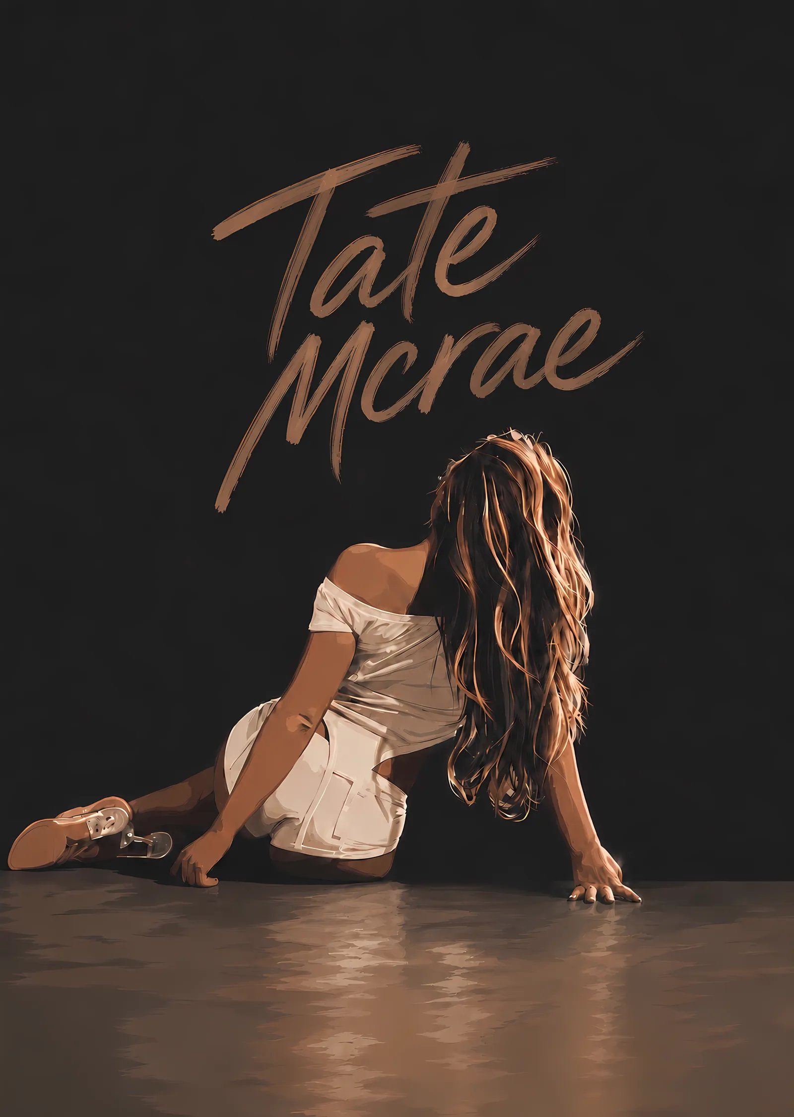 Tate McRae: Parke Zemin metal tablo