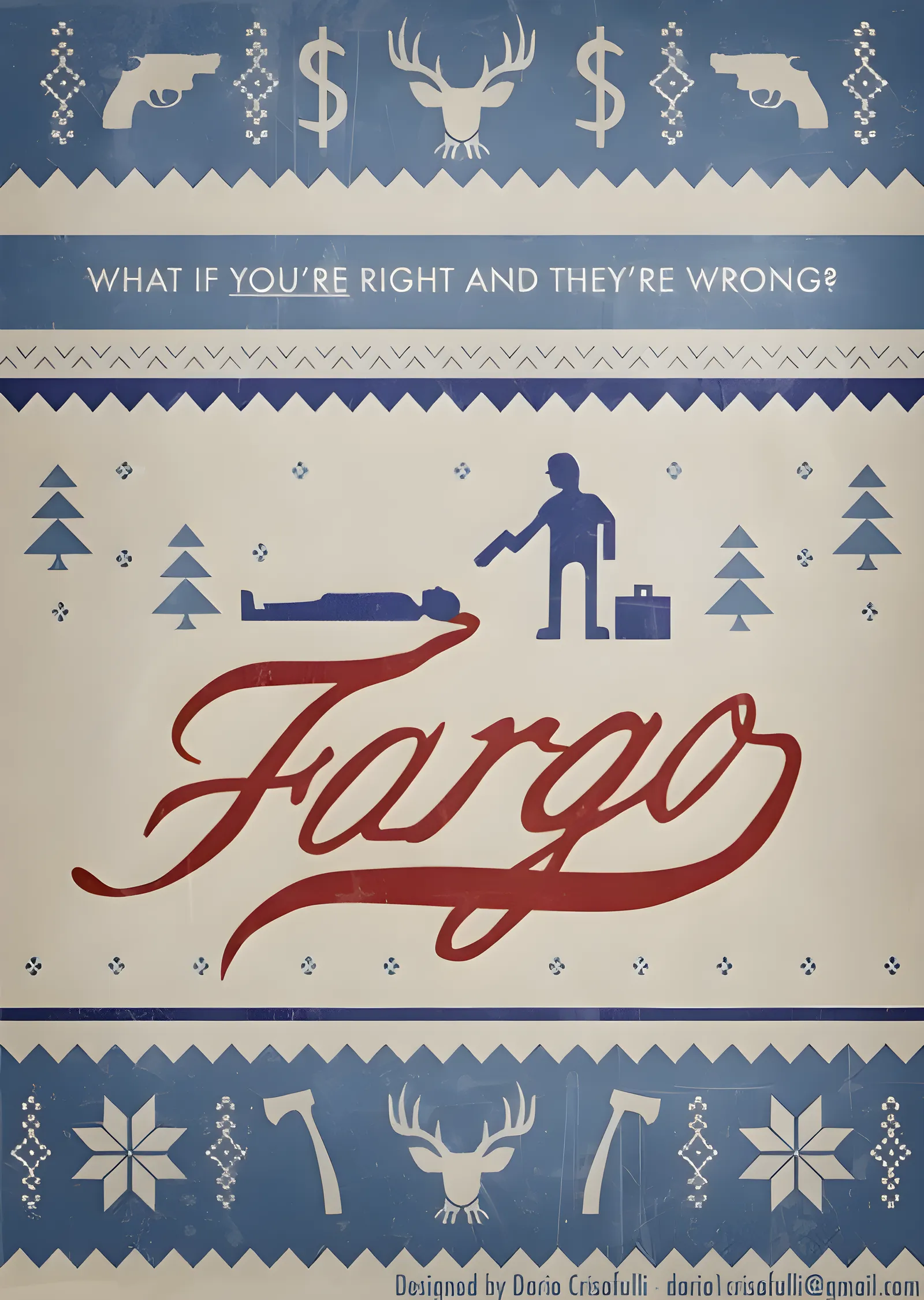 Fargo: Kazak Deseni metal tablo