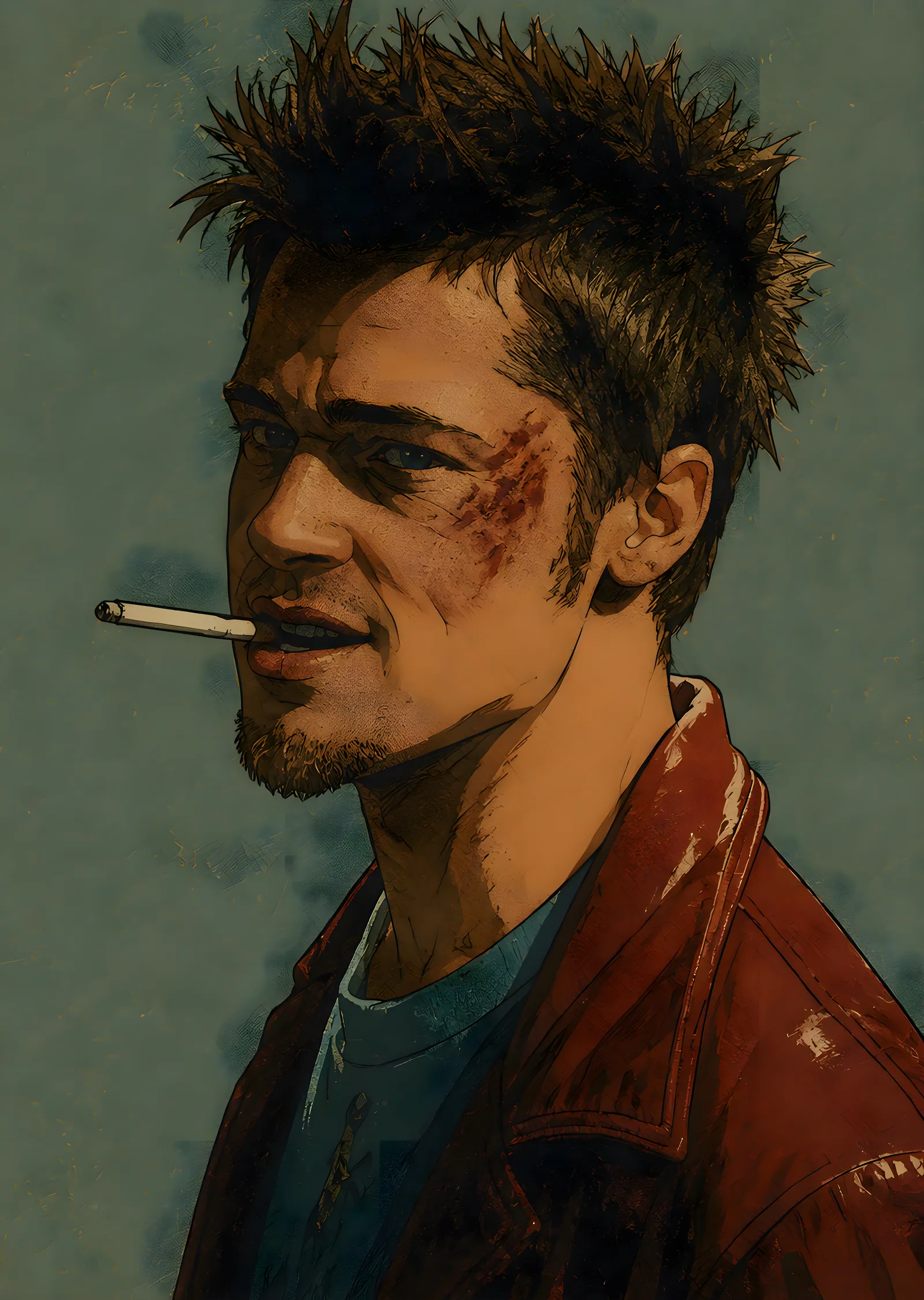 Fight Club: Tyler Durden'in Portresi metal tablo