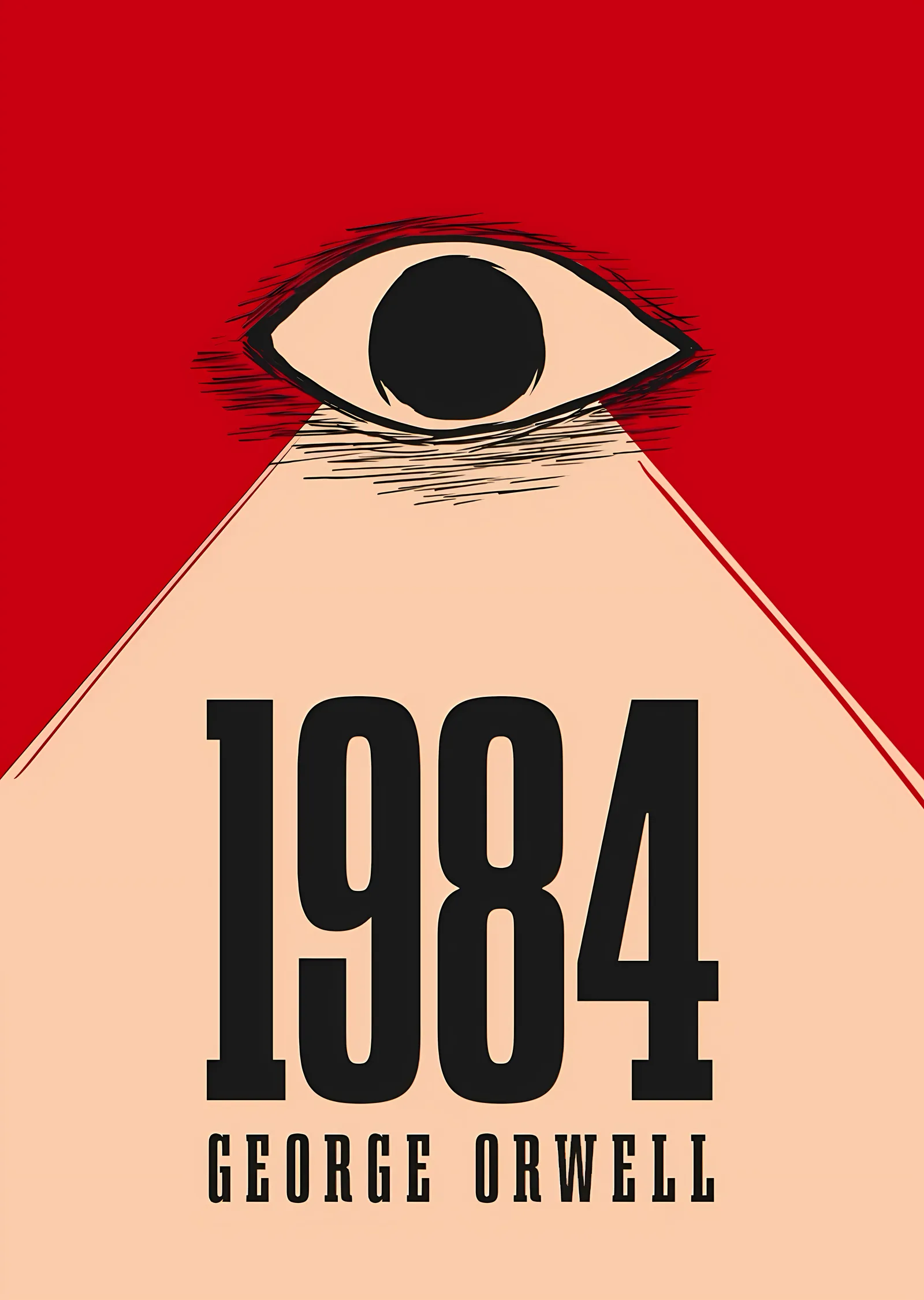 1984: Kırmızı Göz - George Orwell metal tablo
