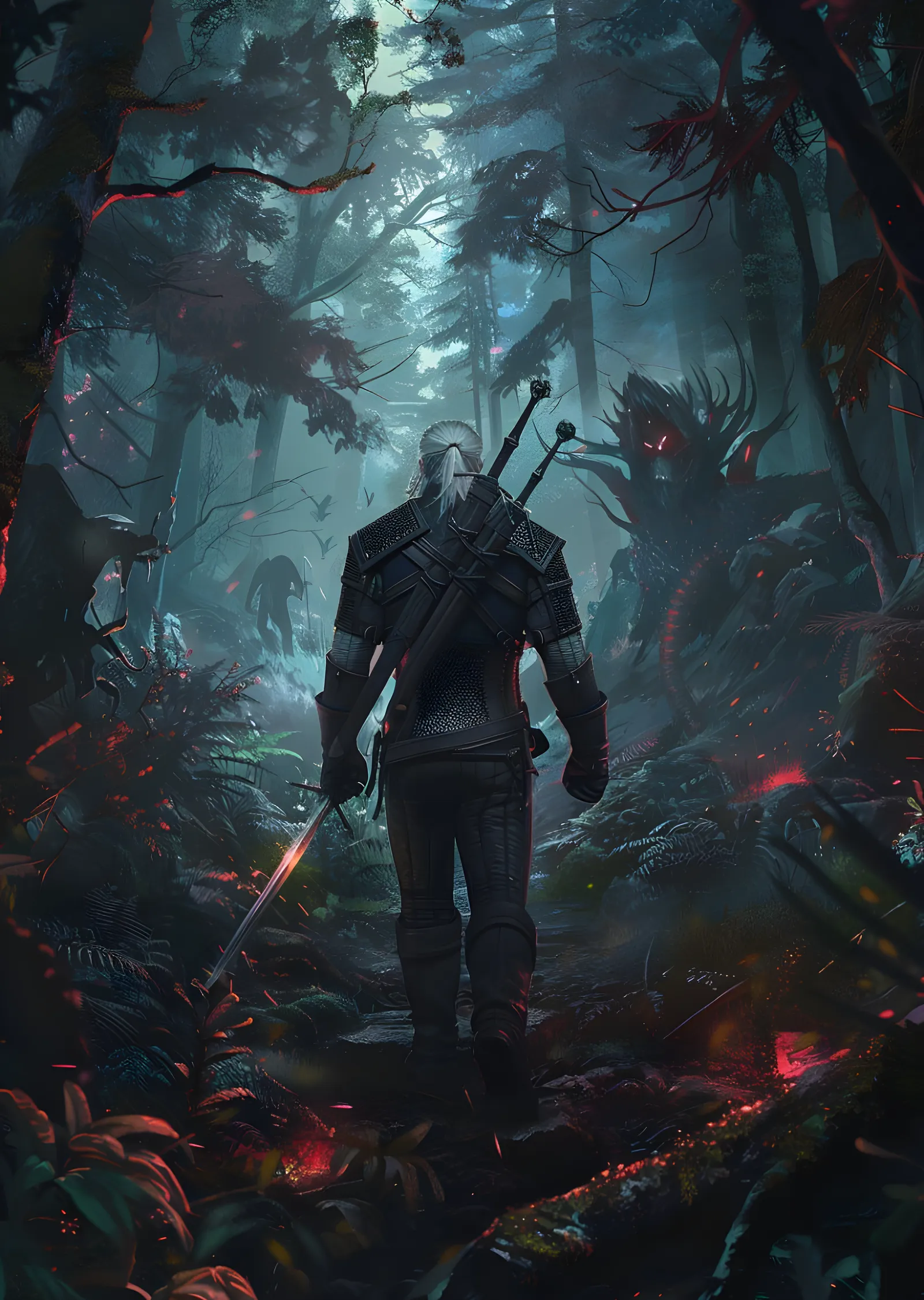 The Witcher: Kanlı Orman metal tablo