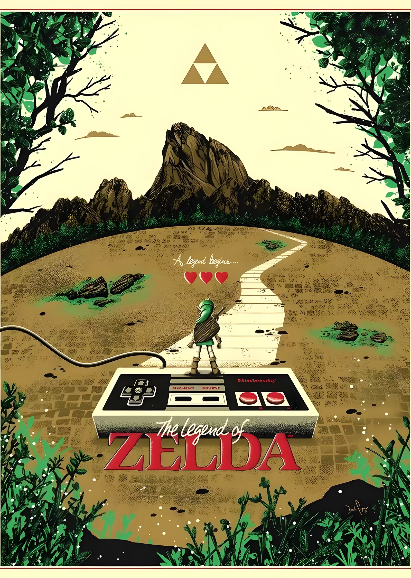 The Legend of Zelda: Efsane Başlıyor metal tablo