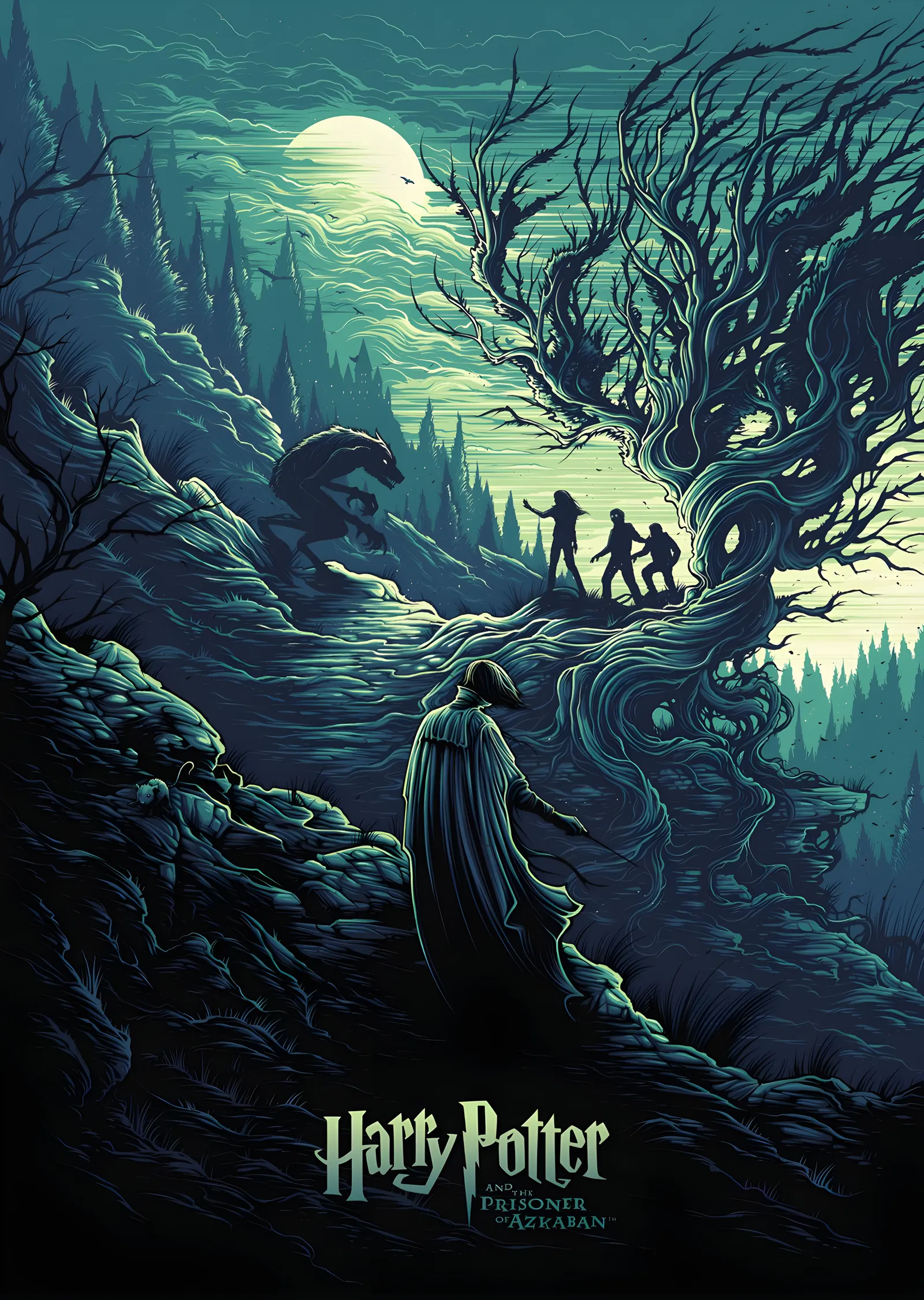 Harry Potter and the Prisoner of Azkaban · Yasak Orman metal tablo
