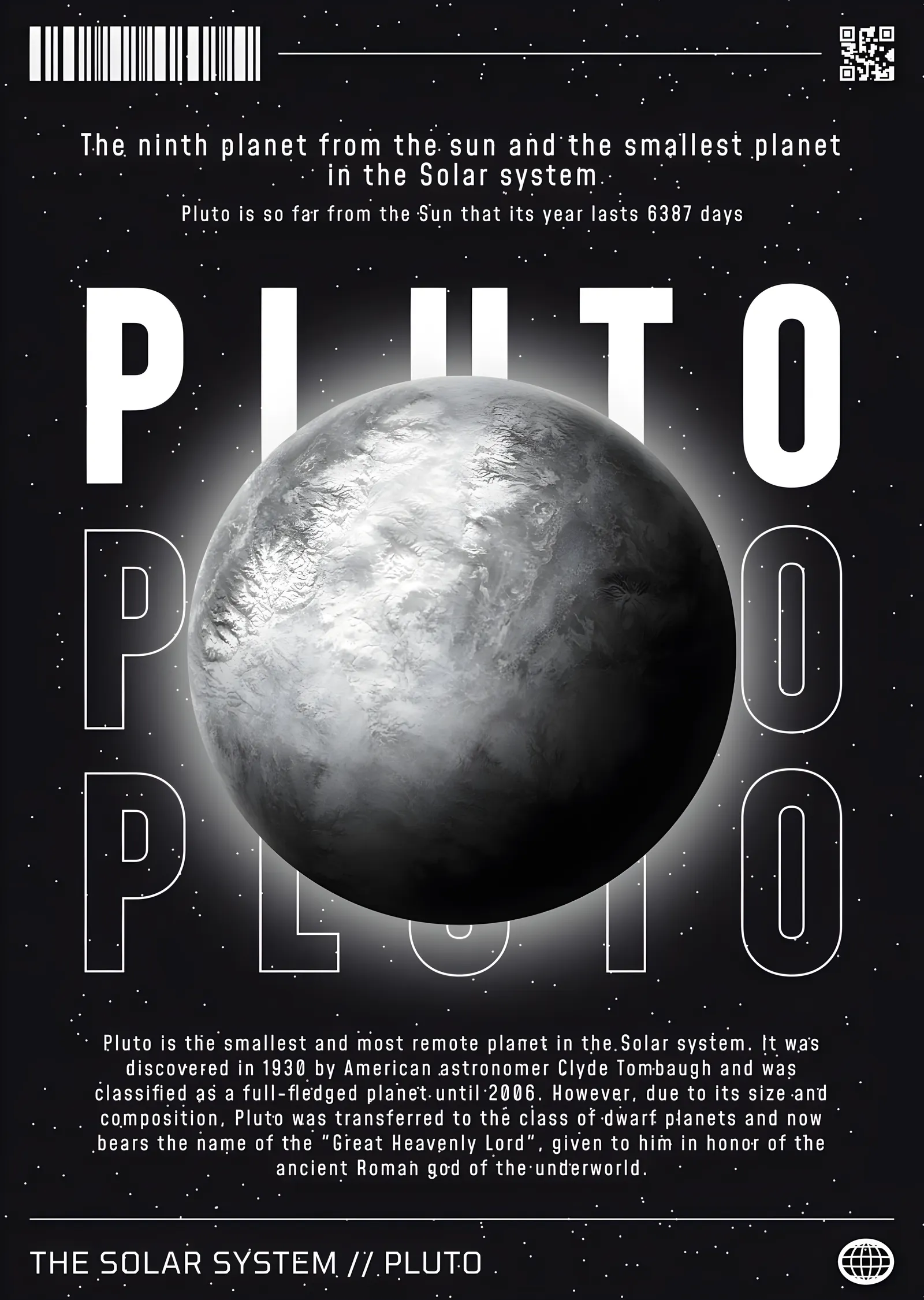 Plüton - Cüce Gezegen metal tablo