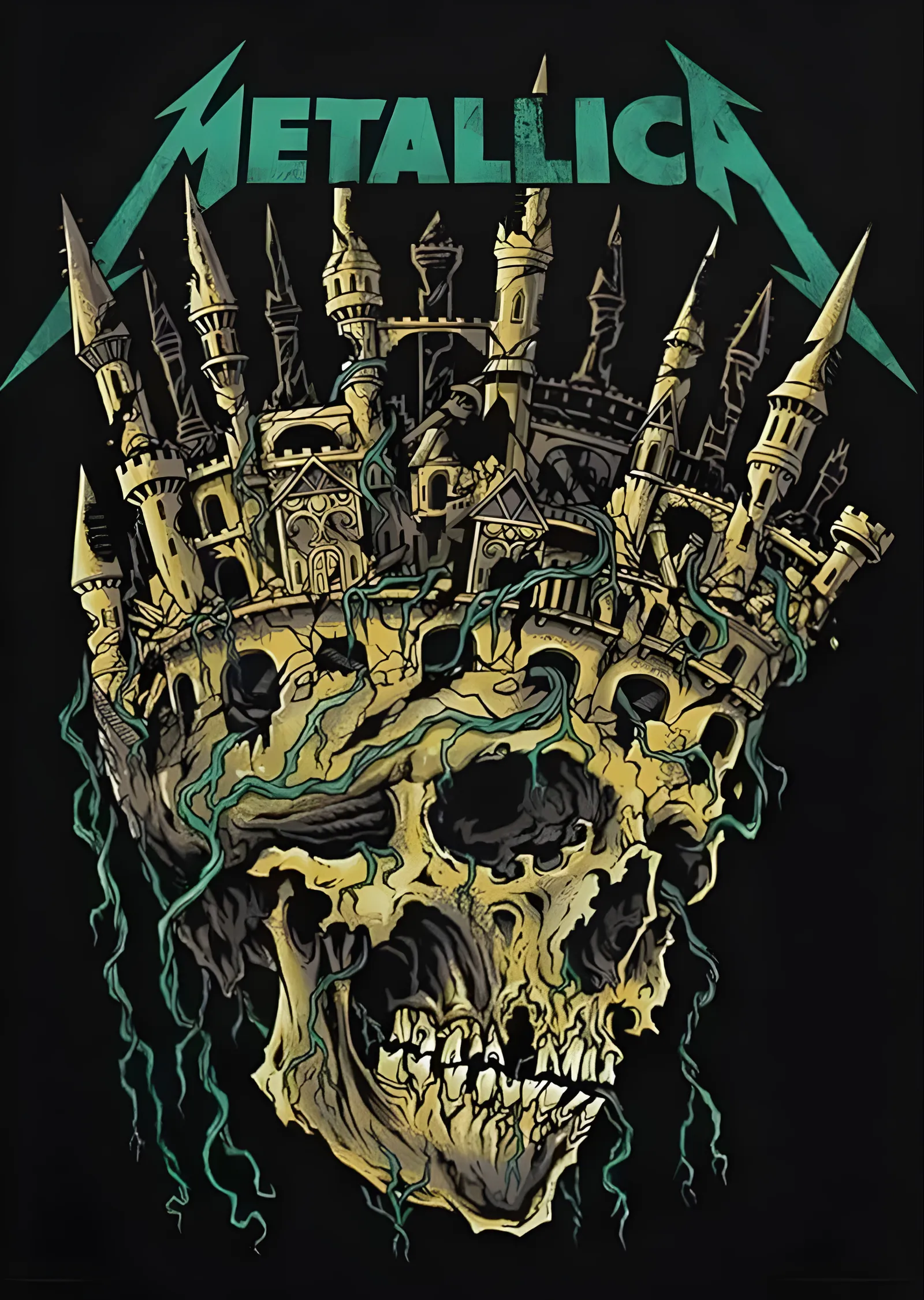 Metallica: Kale Kafatası metal tablo