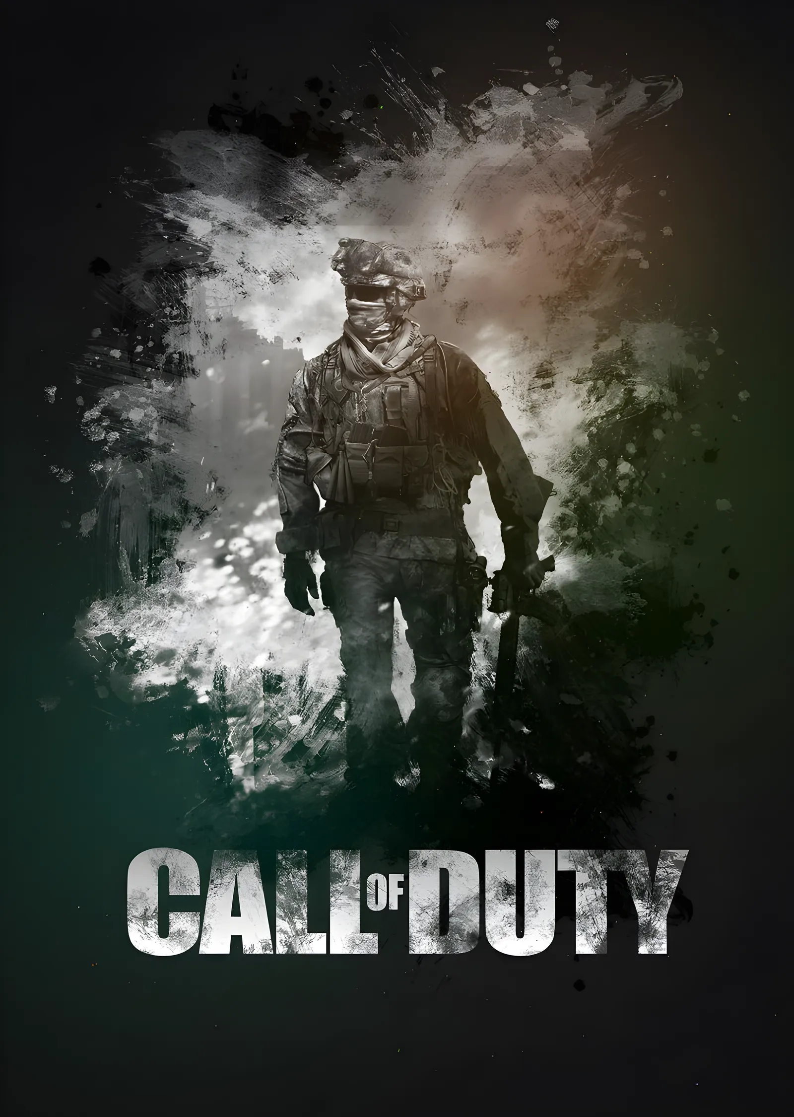 Call of Duty: Duman ve Silüet metal tablo