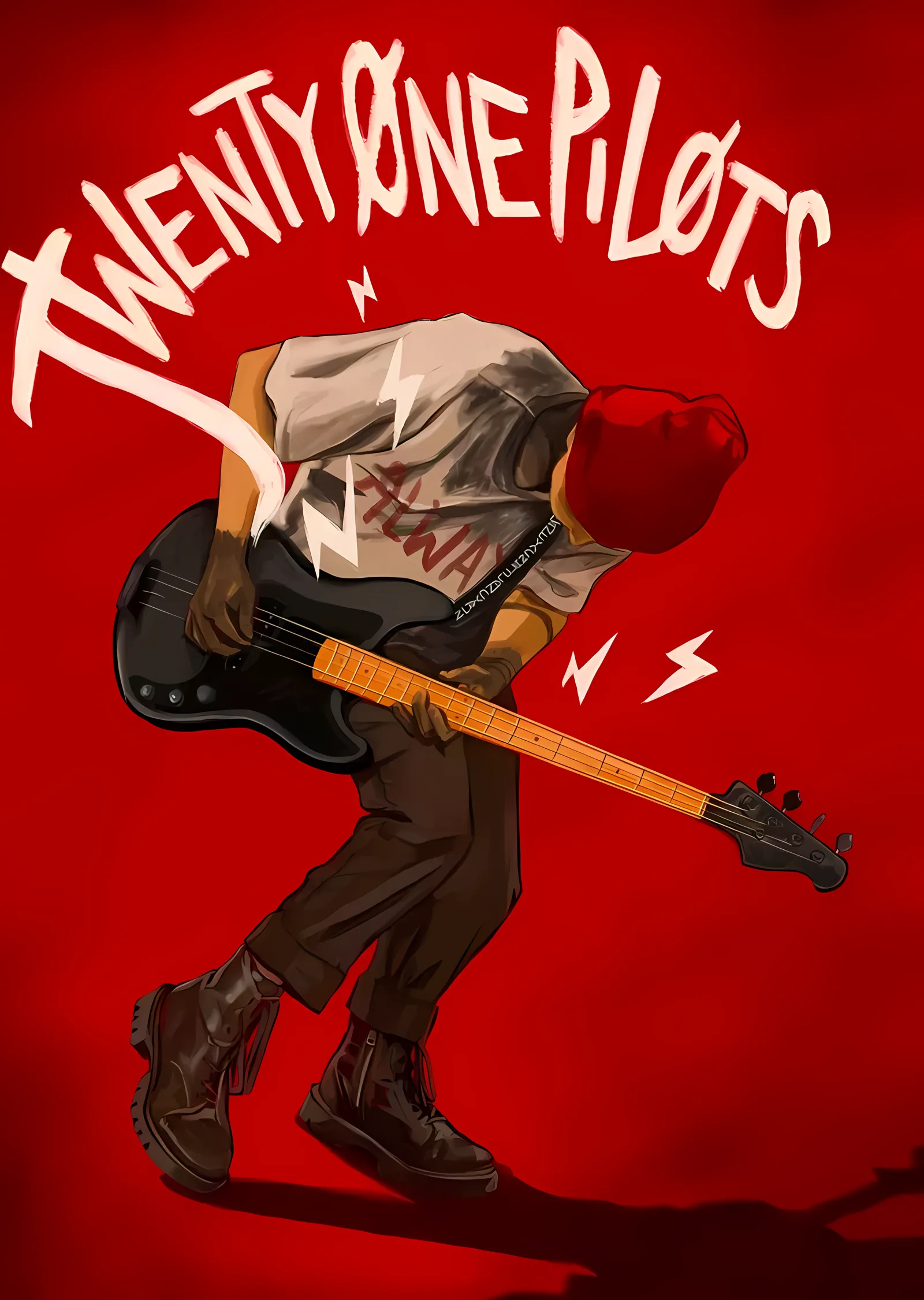Twenty One Pilots: Gitarist metal tablo