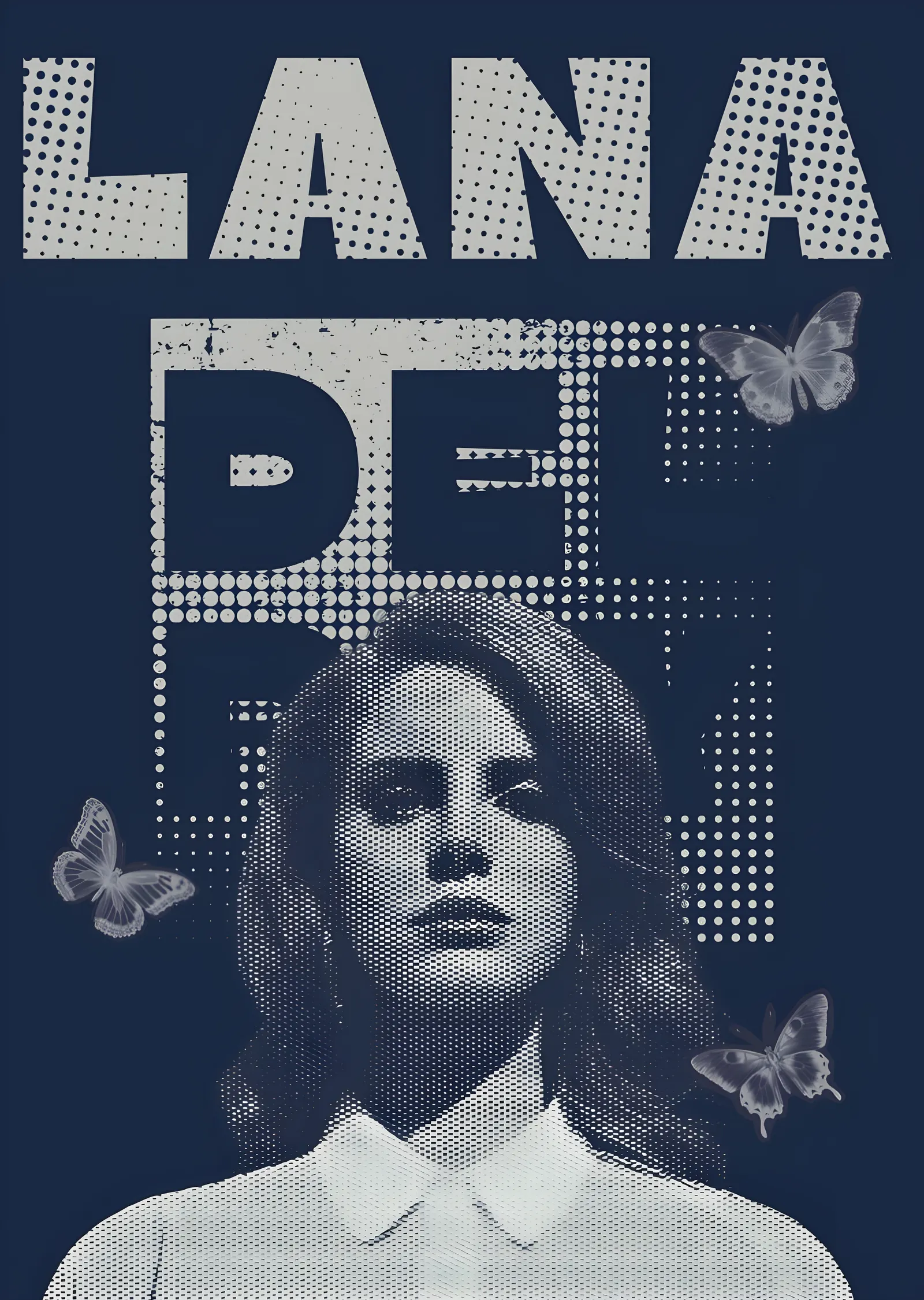 Lana Del Rey metal tablo