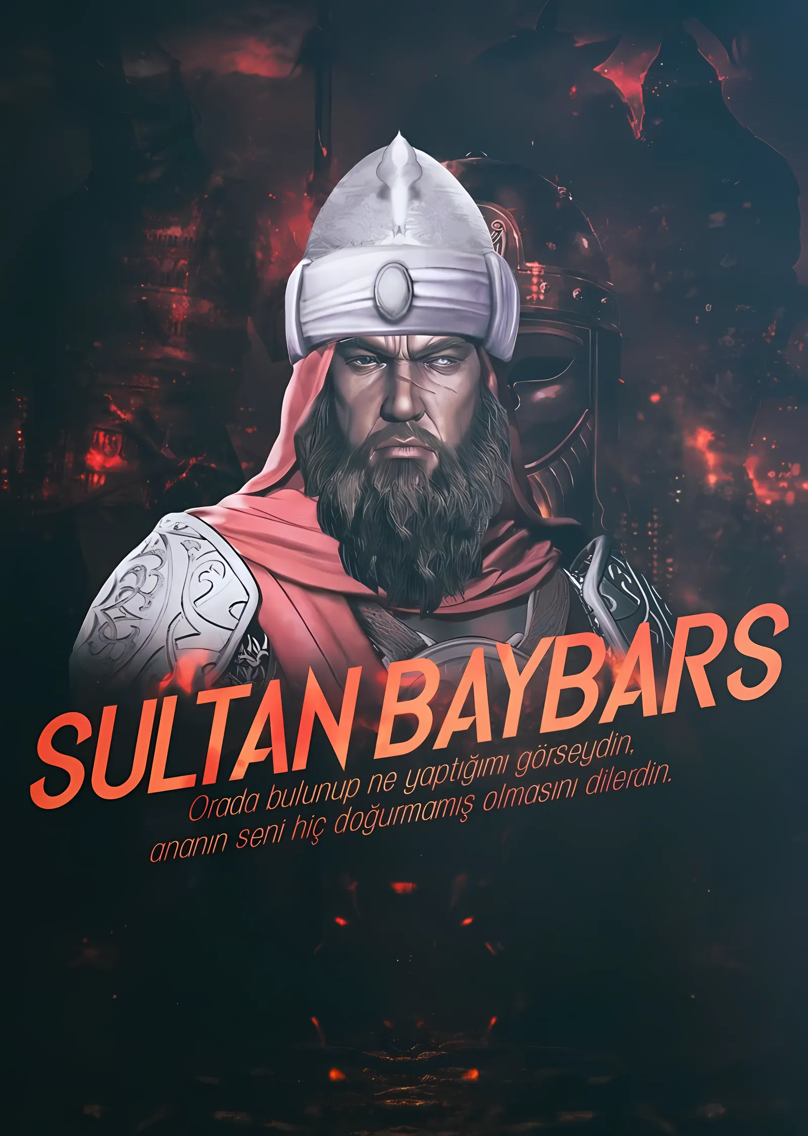 Sultan Baybars metal tablo