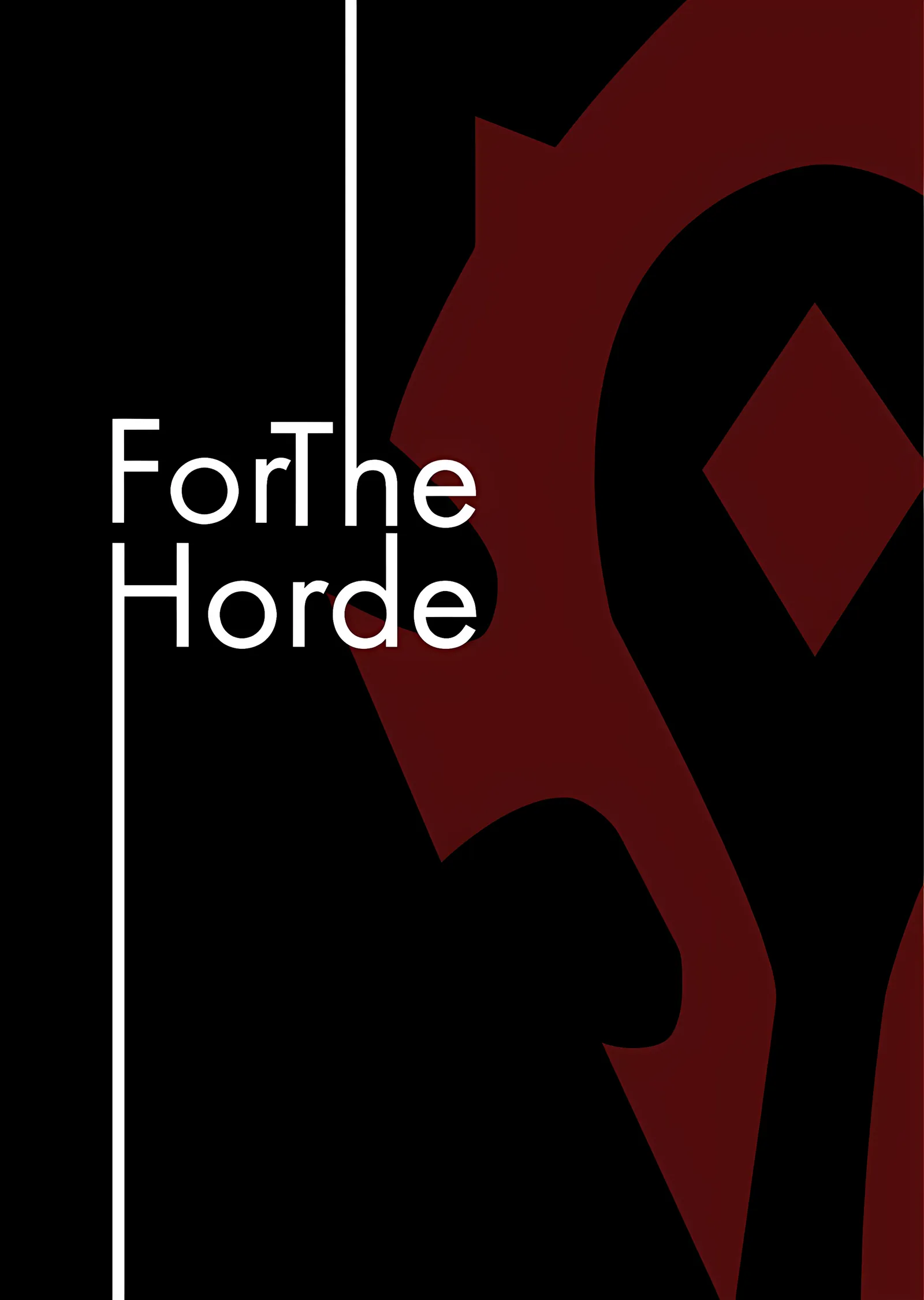 For The Horde metal tablo
