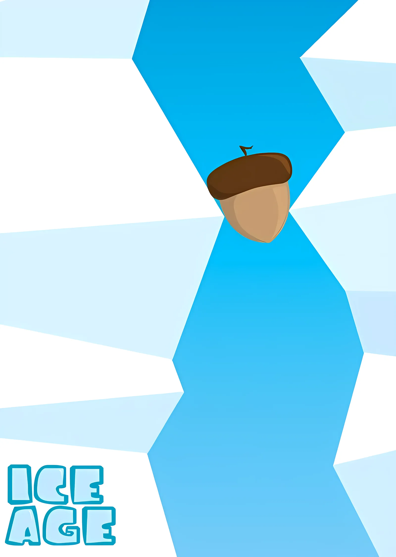 Ice Age: Minimalist metal tablo
