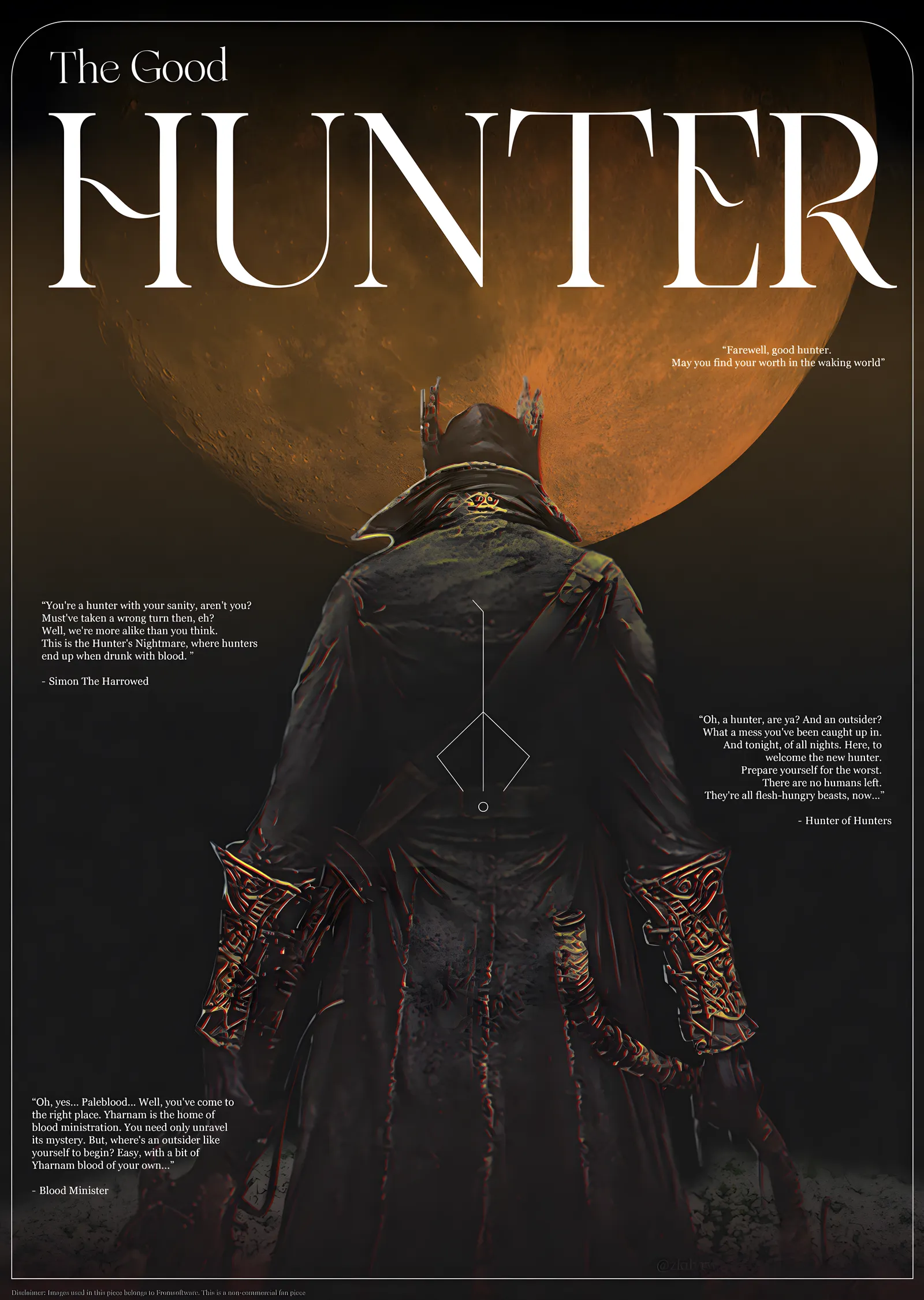 Bloodborne: The Good Hunter metal tablo
