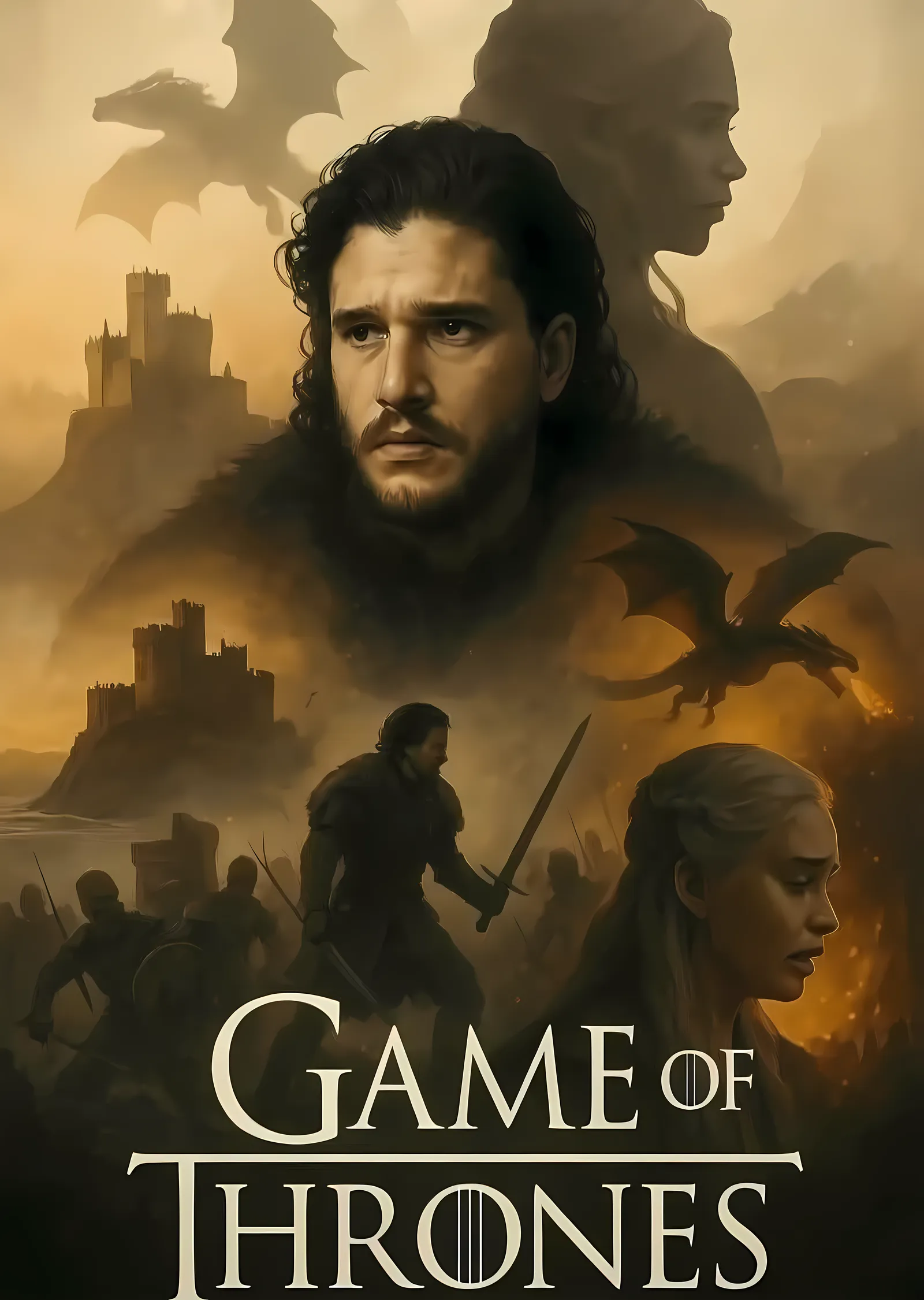 Game of Thrones metal tablo