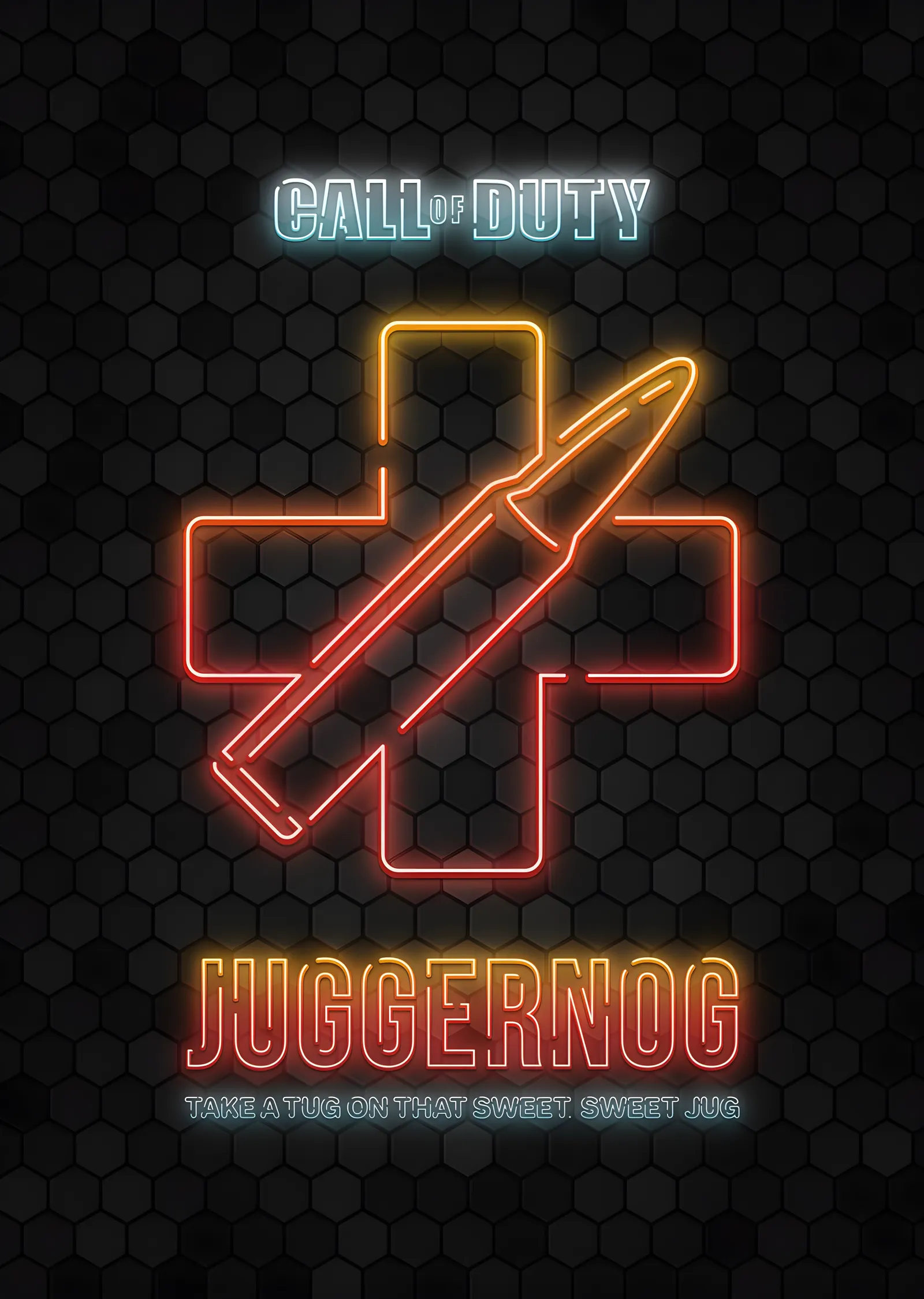 Call of Duty: Juggernog metal tablo