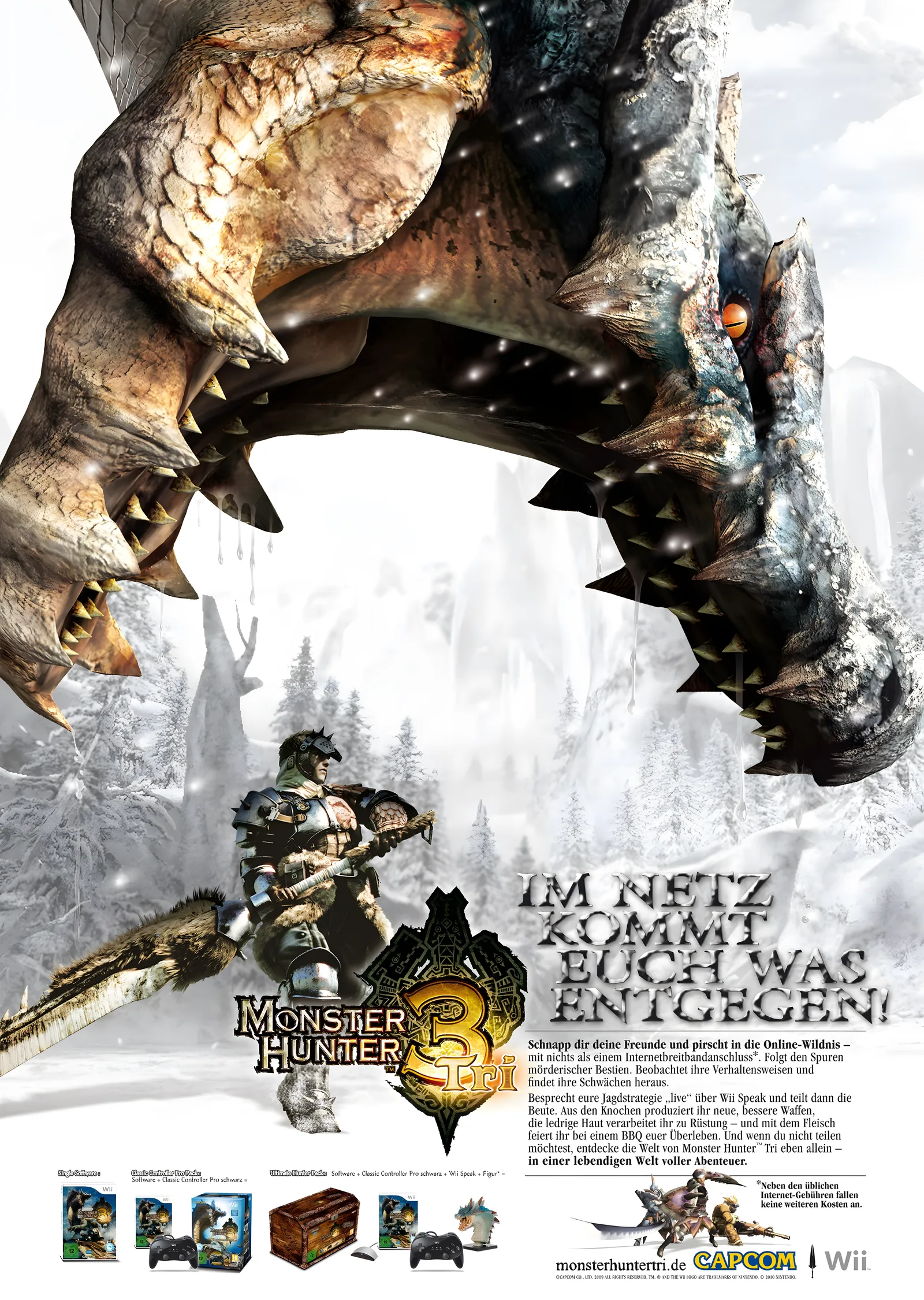 Monster Hunter 3 Tri: Av Başlıyor metal tablo