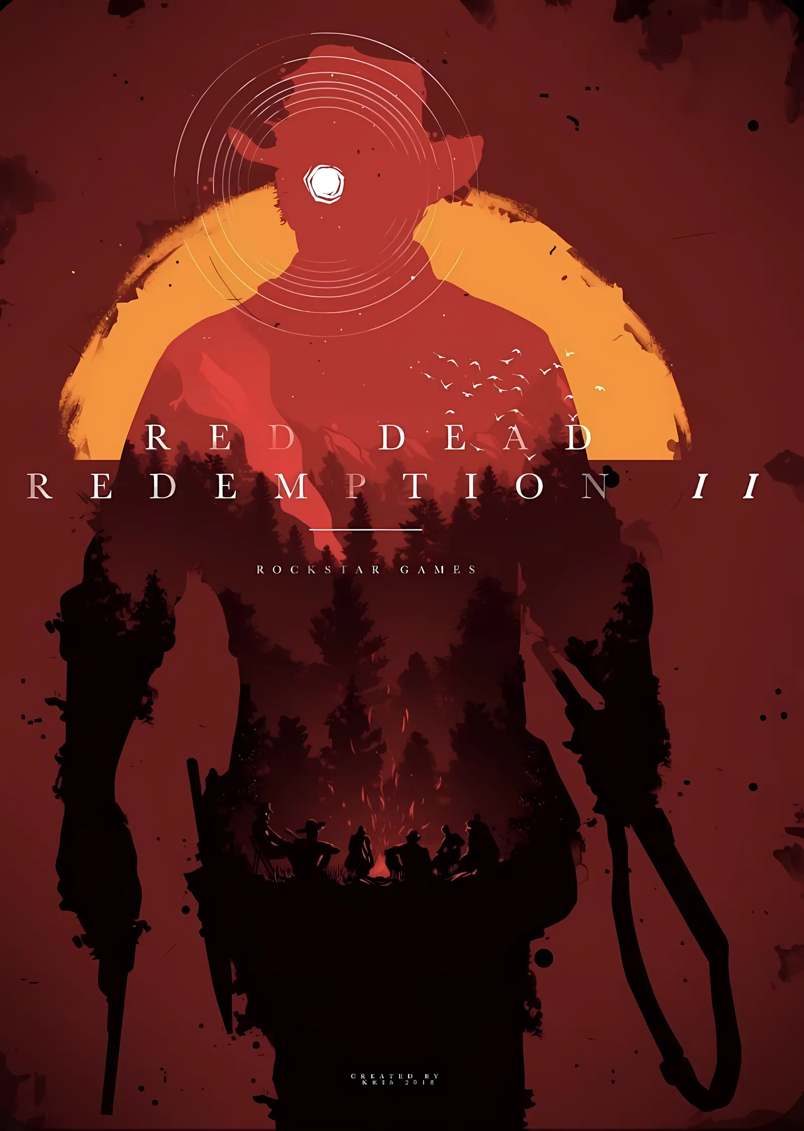 Red Dead Redemption II: Vahşi Batı metal tablo