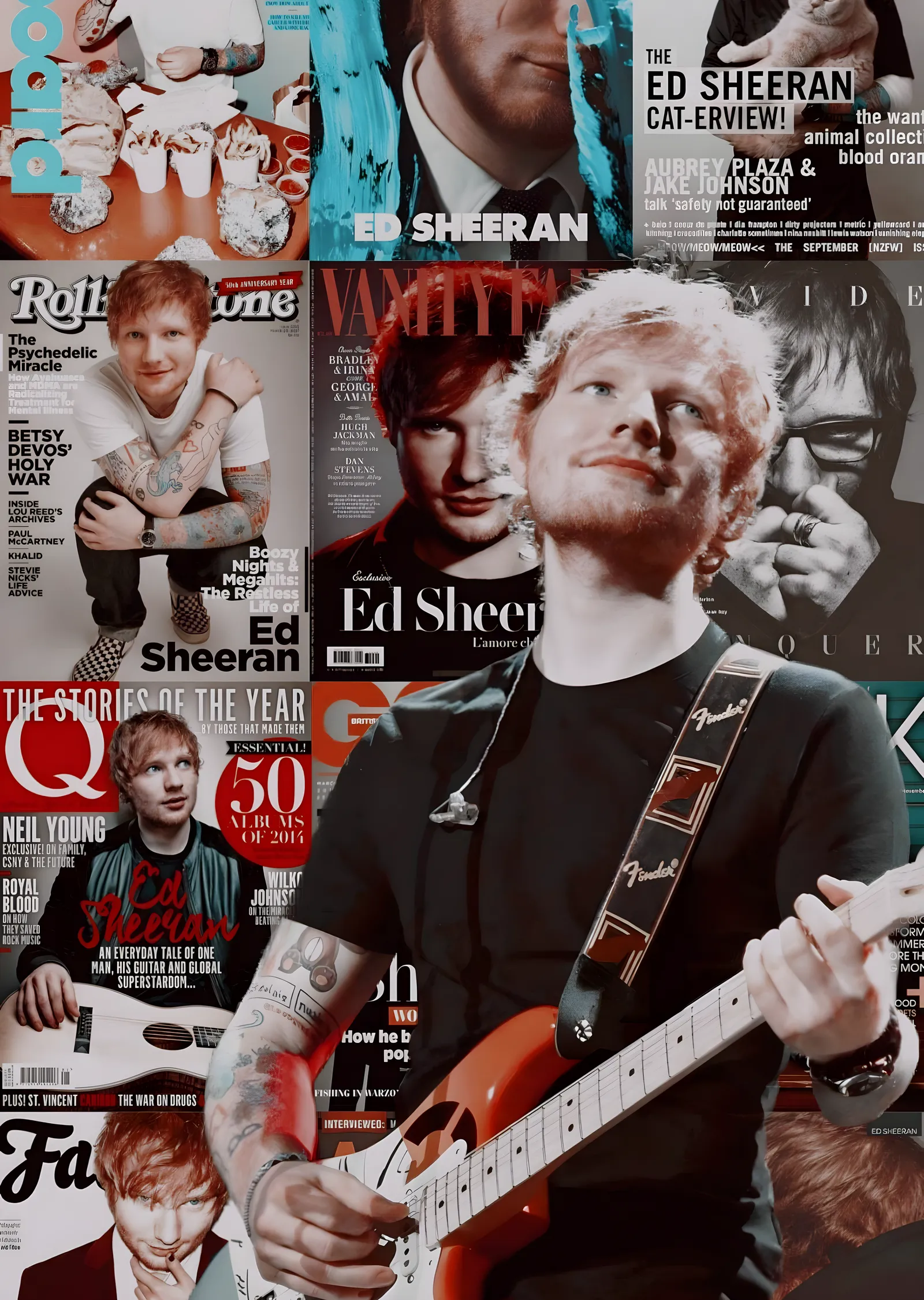 Ed Sheeran: Kapak Kolajı metal tablo