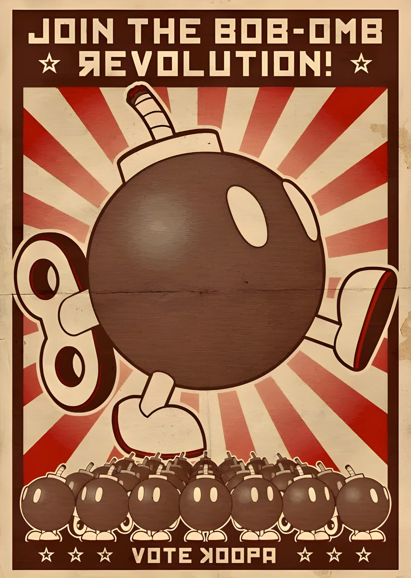 Mario: Bob-omb Devrimi, Koopa'ya Oy Ver metal tablo