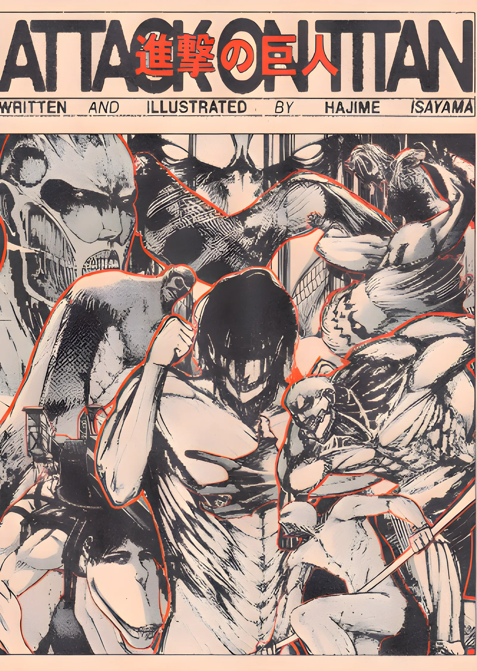 Attack on Titan: Titanlar Kolajı metal tablo