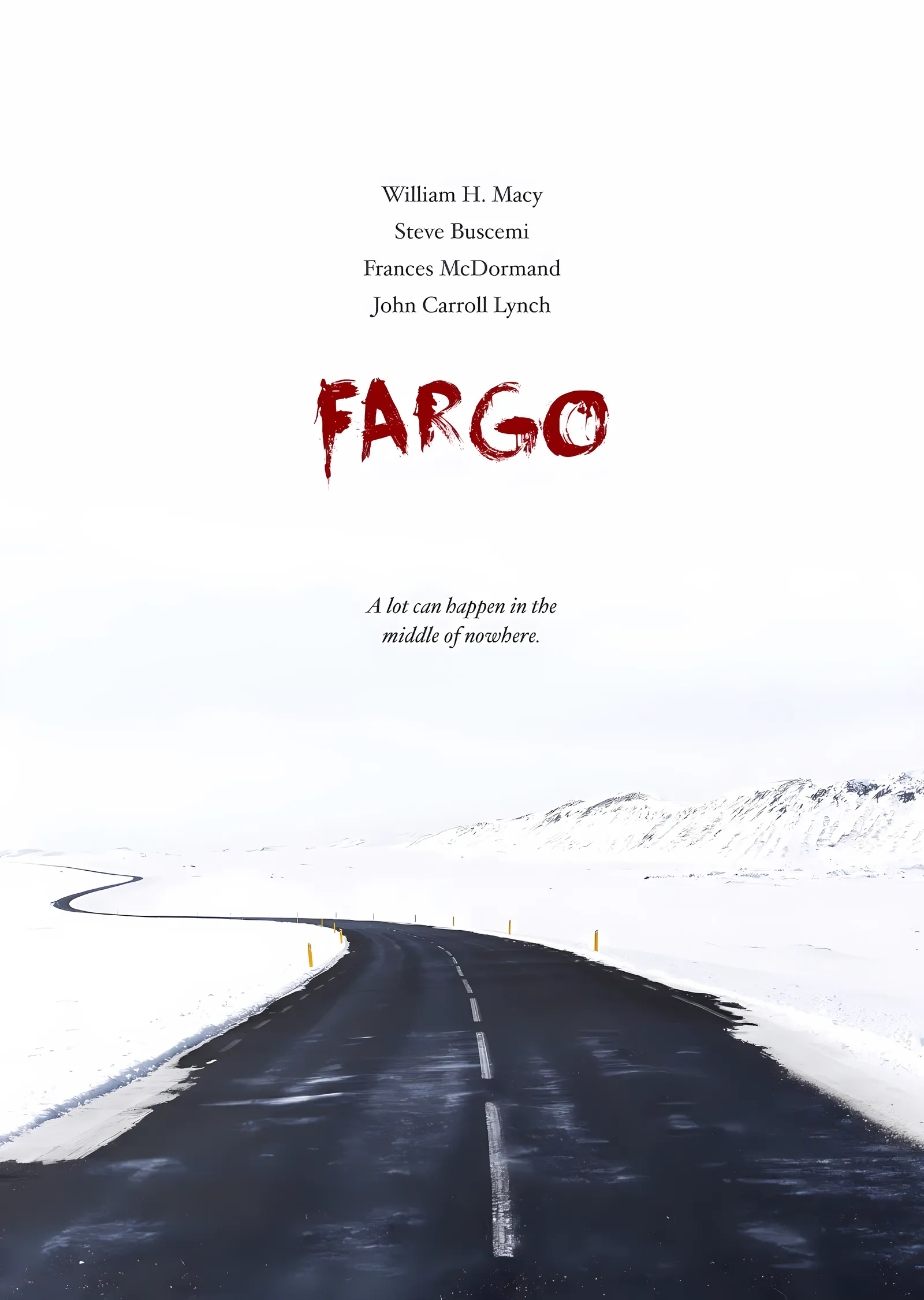 Fargo: Beyaz Yol metal tablo