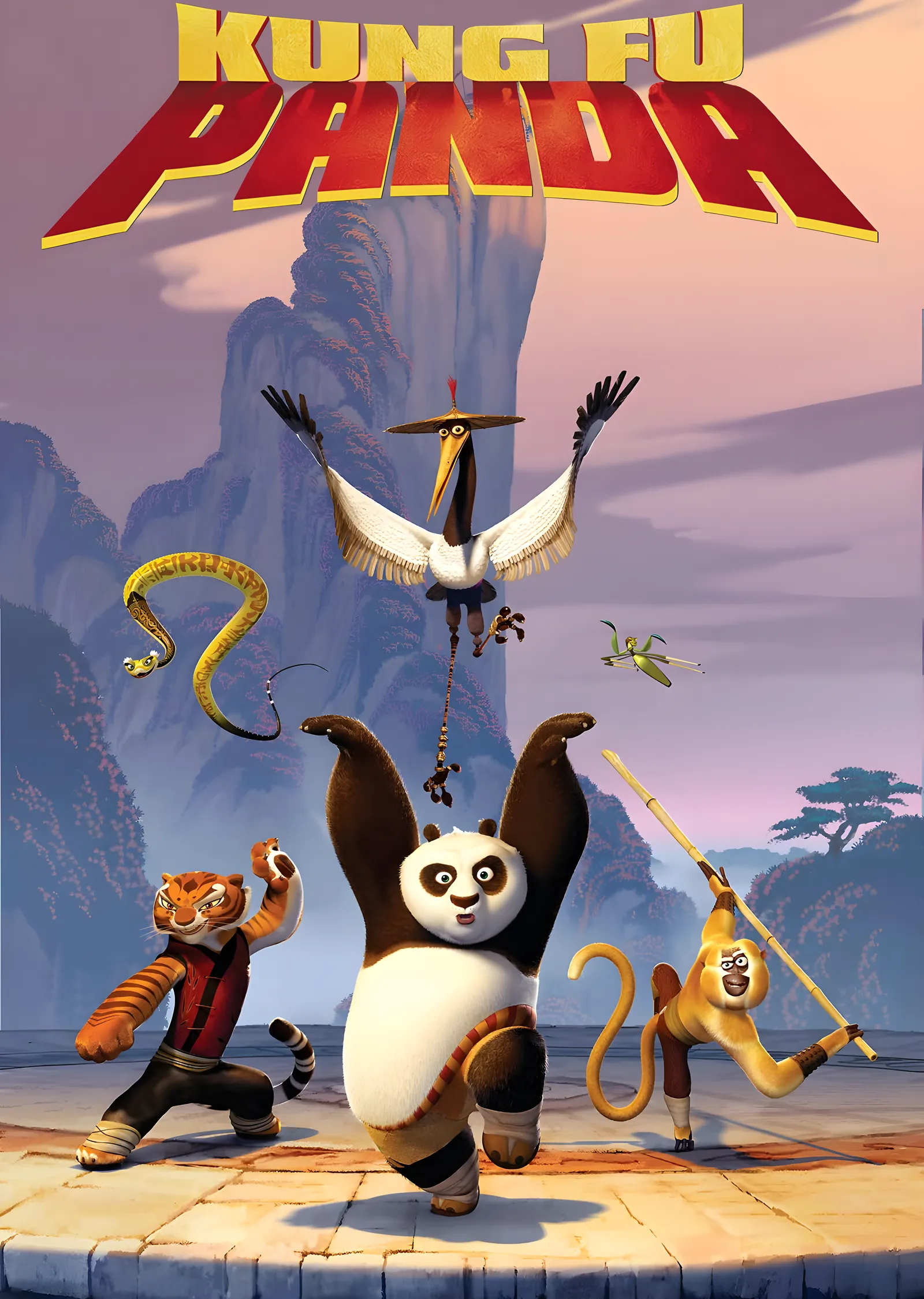 Kung Fu Panda: Dağ Tapınağı metal tablo