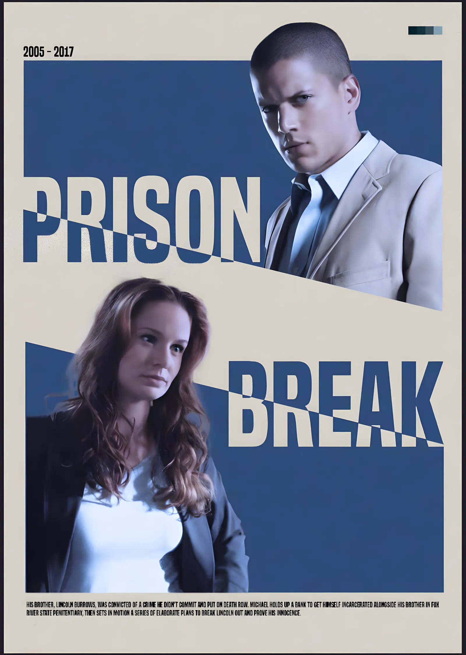 Prison Break metal tablo