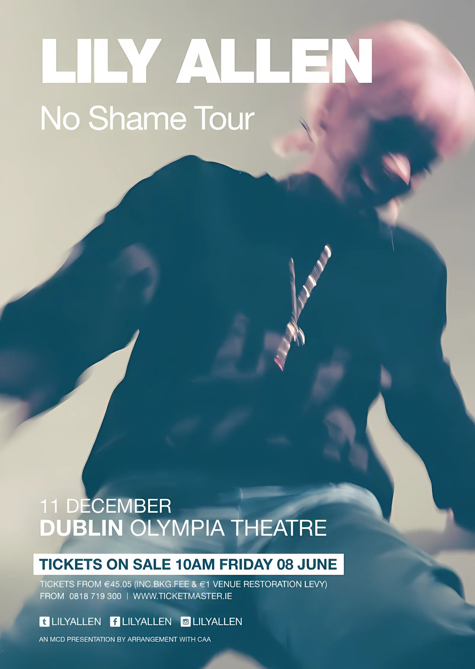 Lily Allen: No Shame Tour metal tablo