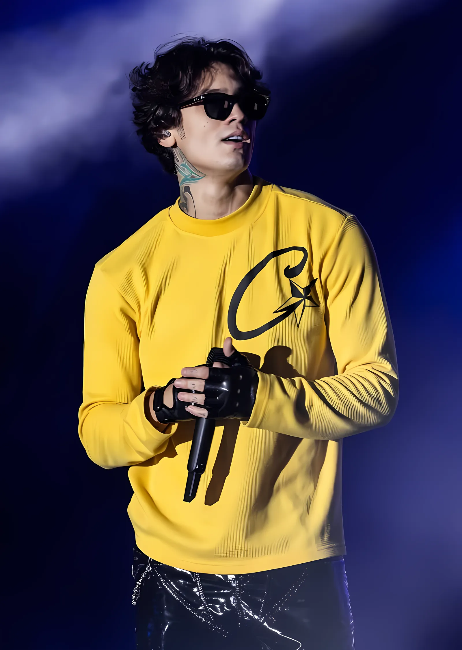 Çakal - Sarı Sweatshirt metal tablo