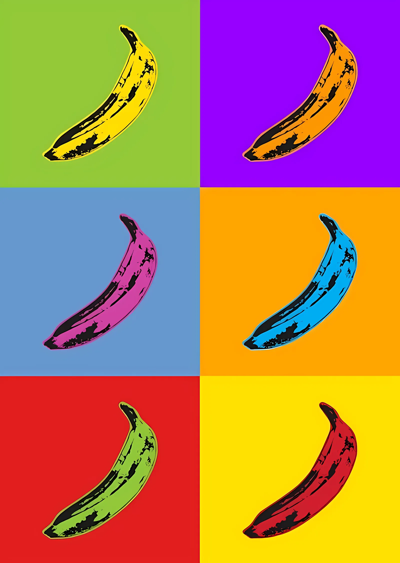 Pop Art Muzlar metal tablo