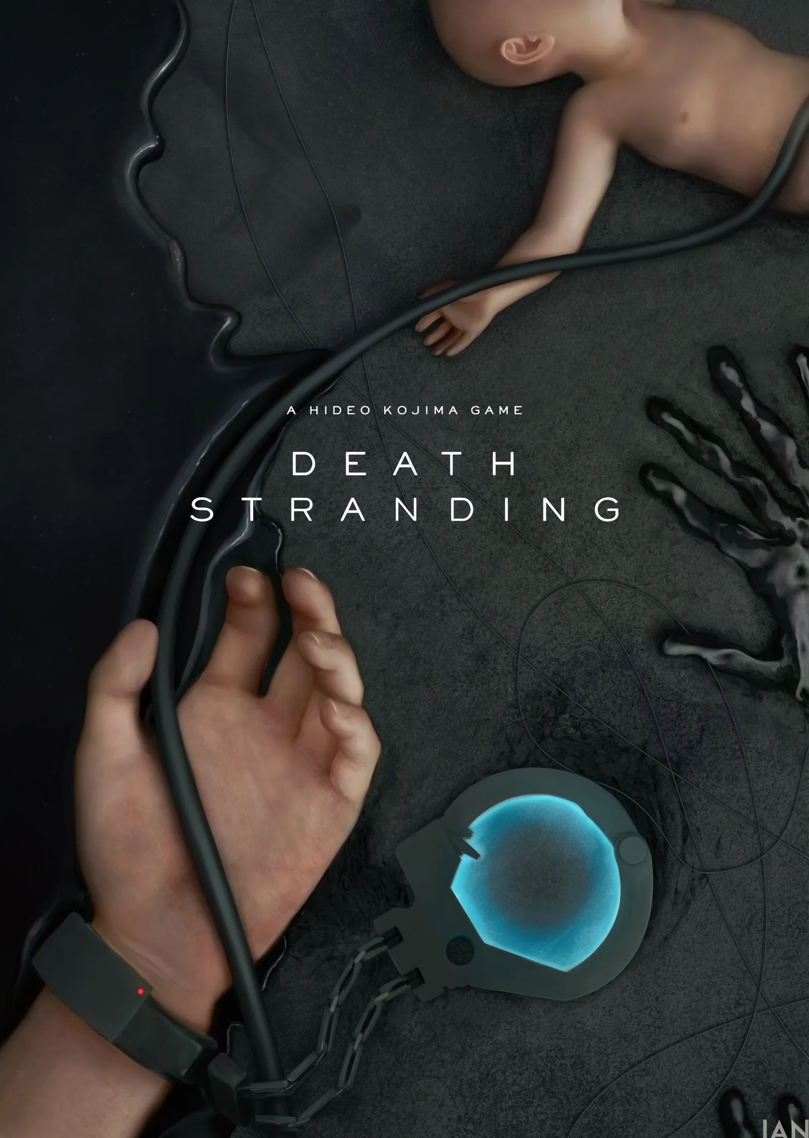 Death Stranding: BB metal tablo