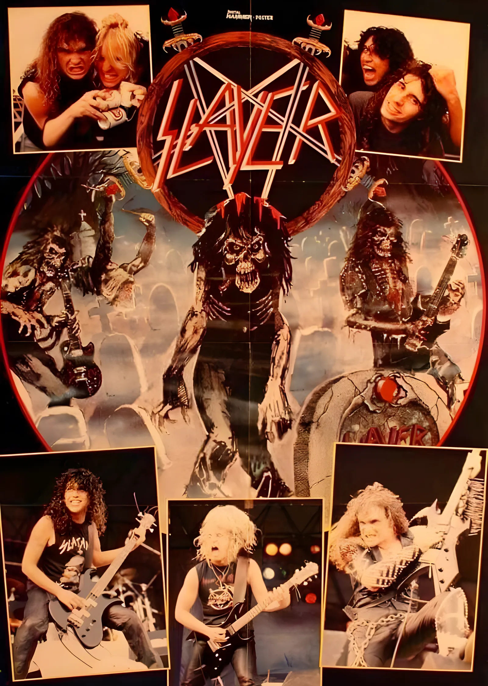 Slayer: Sahne Kolajı metal tablo