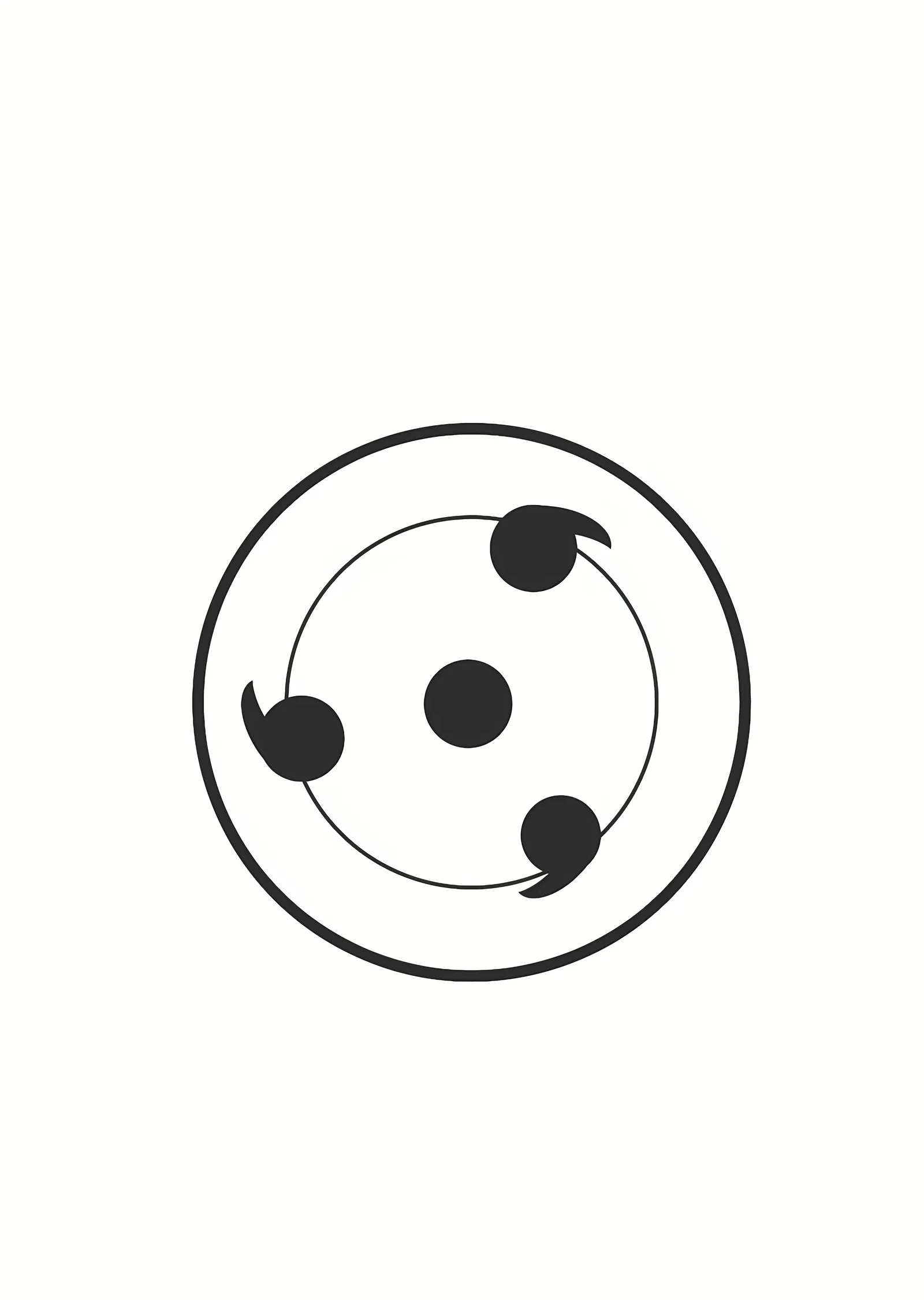 Mangekyou Sharingan - Minimal metal tablo