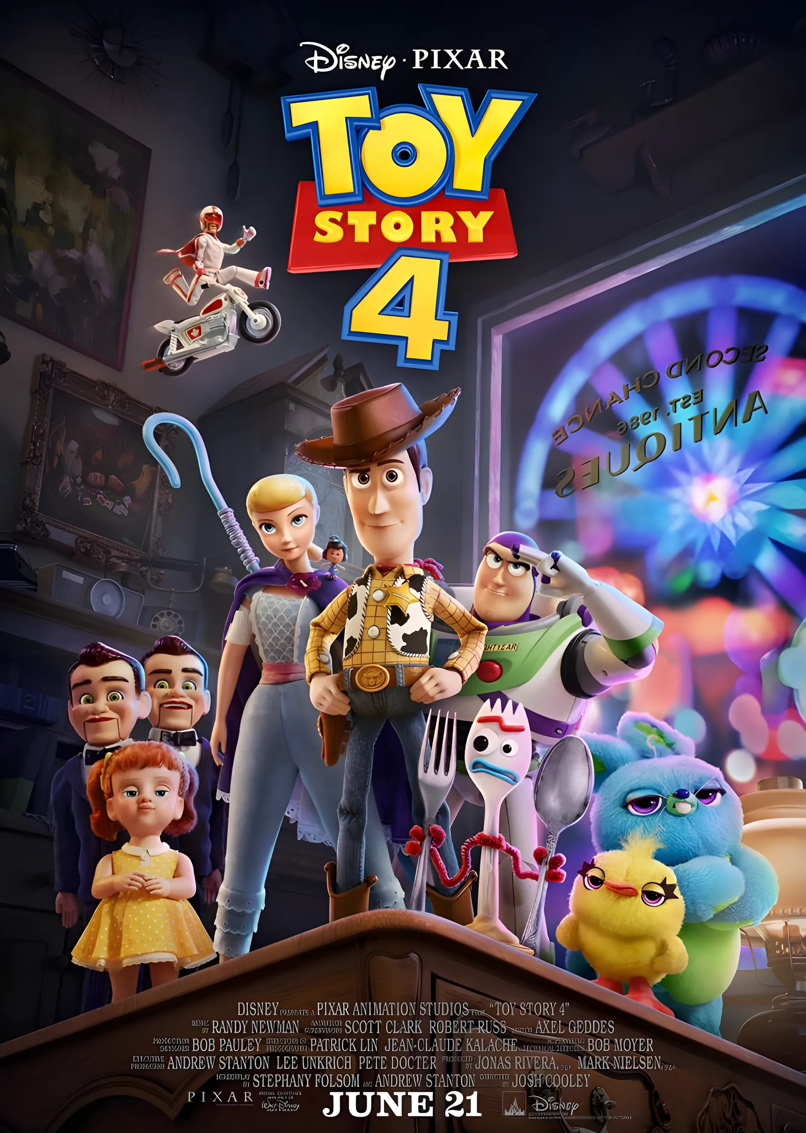 Toy Story 4 - Antika Dükkanı metal tablo