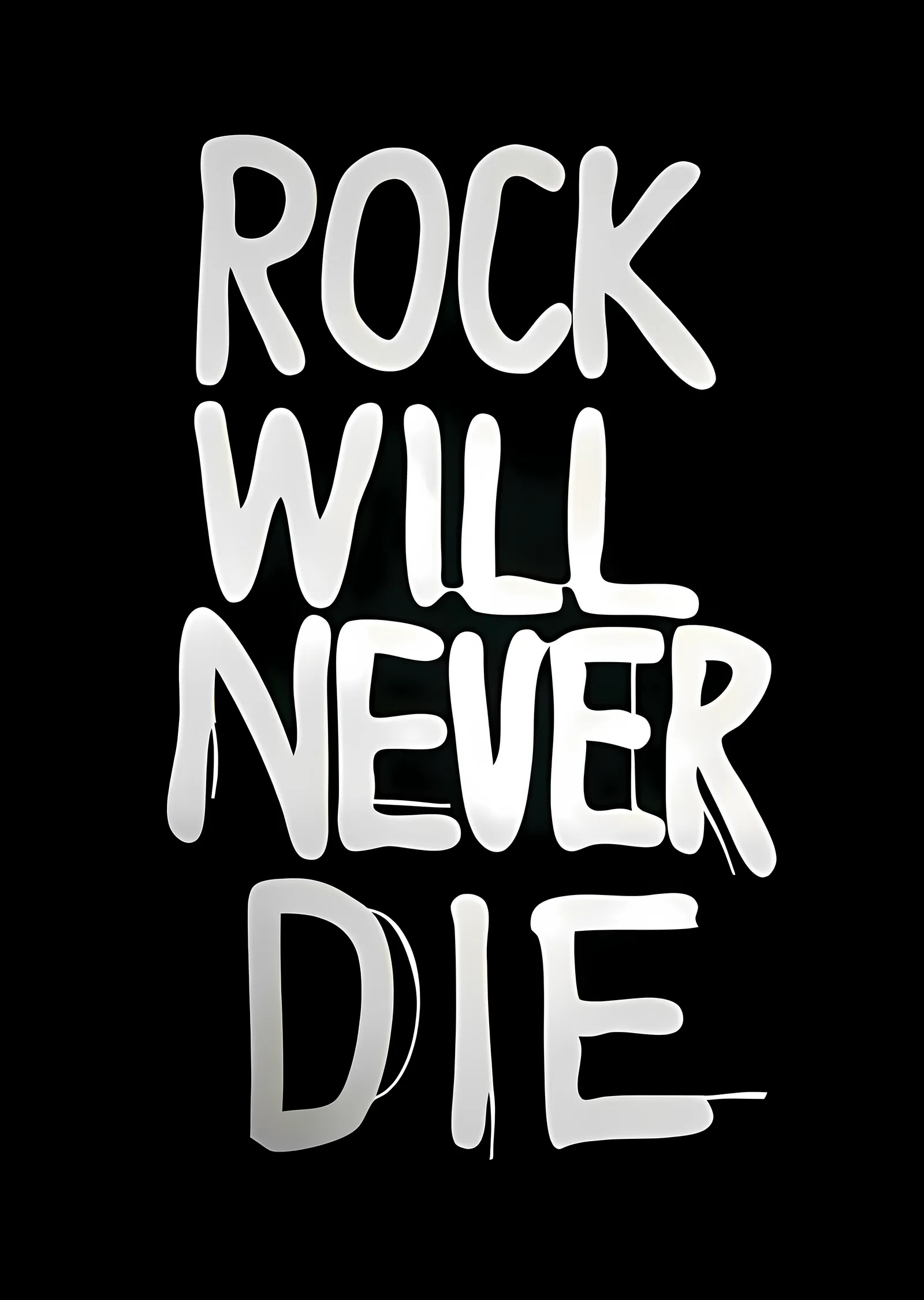 Rock Will Never Die metal tablo