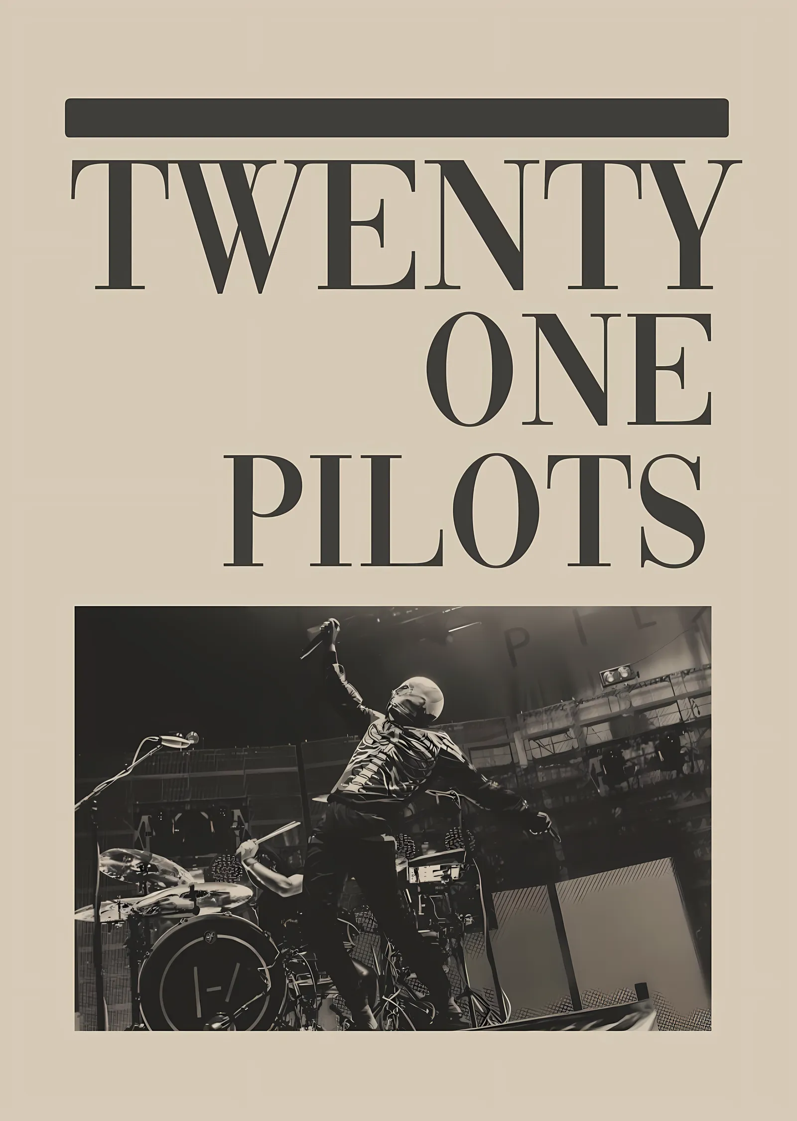 Twenty One Pilots: Konser metal tablo