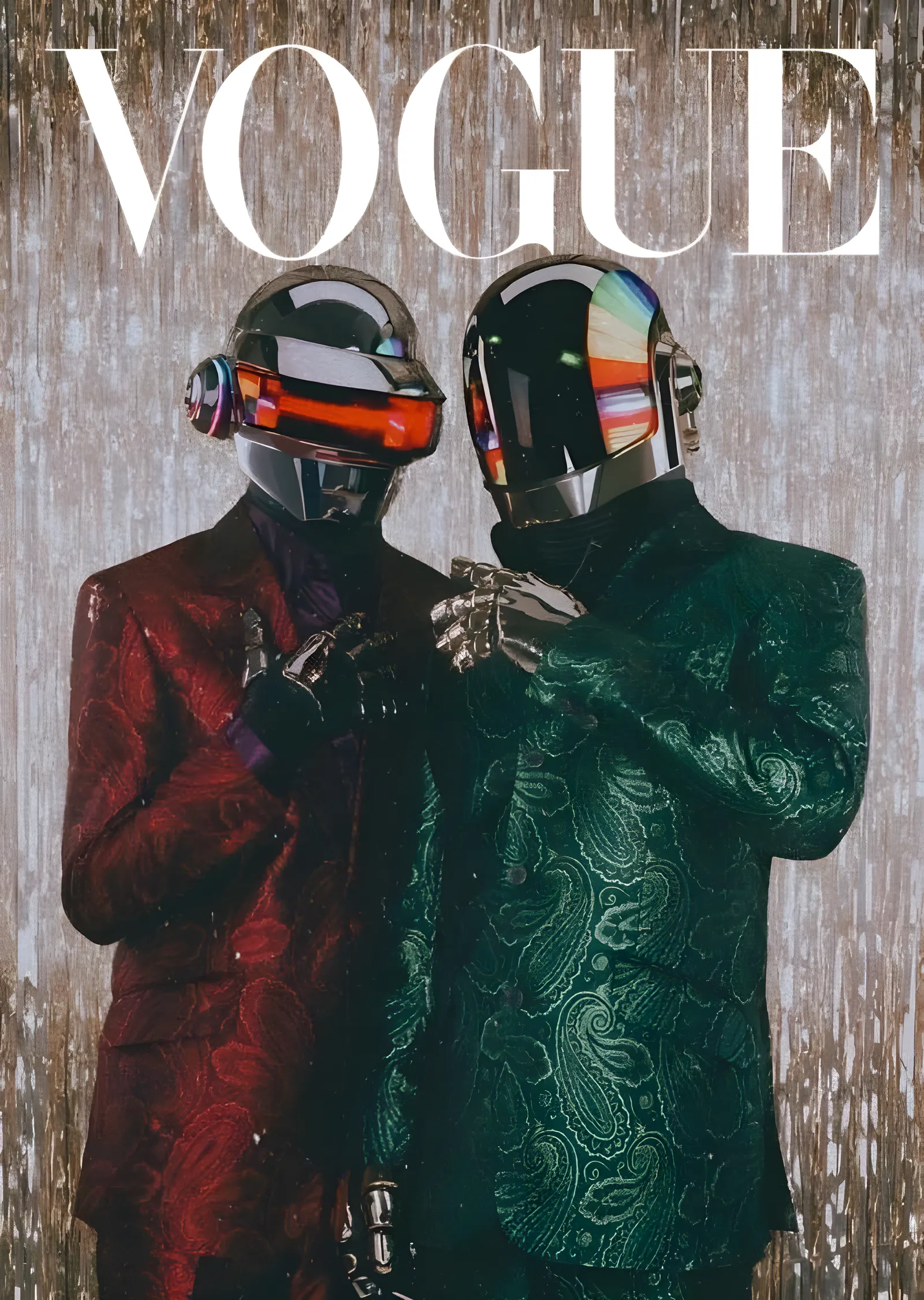 Daft Punk: Vogue Kapağı metal tablo