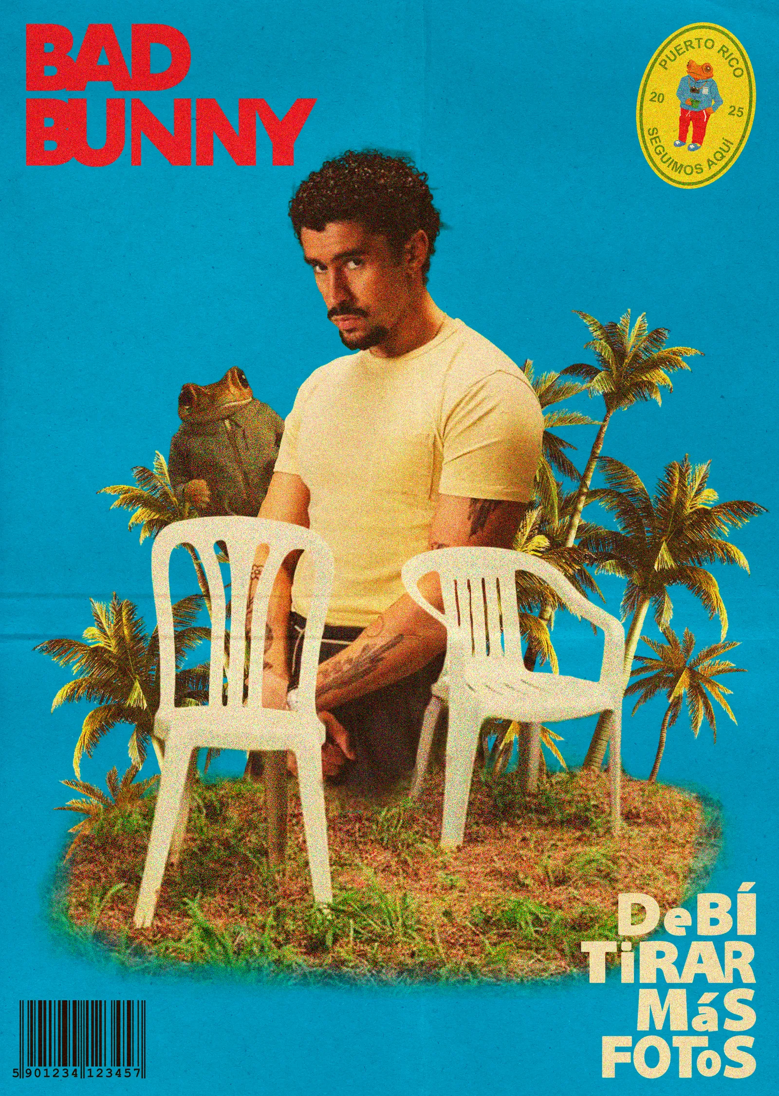 Bad Bunny: DtMF Kapak metal tablo