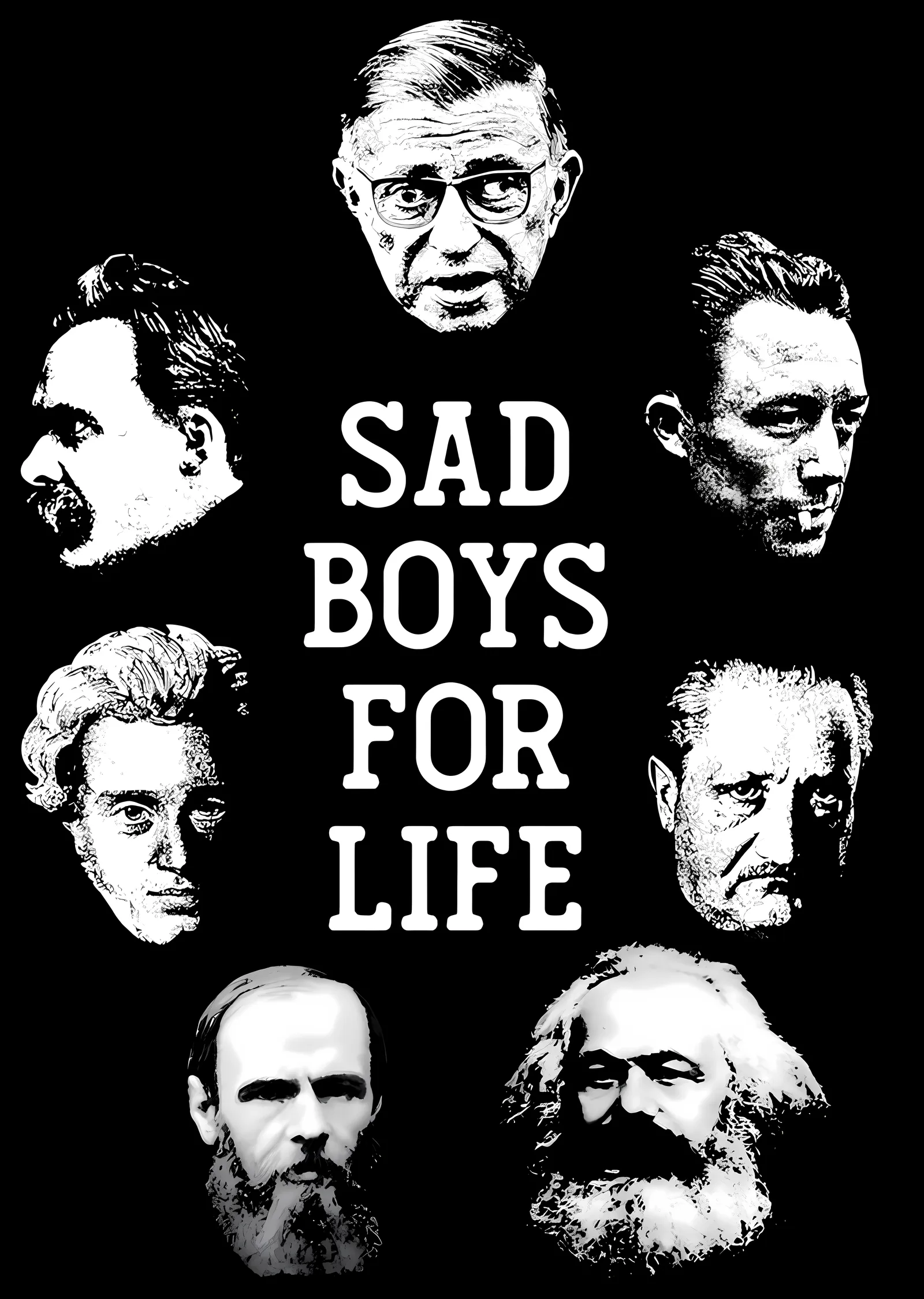 Filozoflar: Sad Boys for Life metal tablo