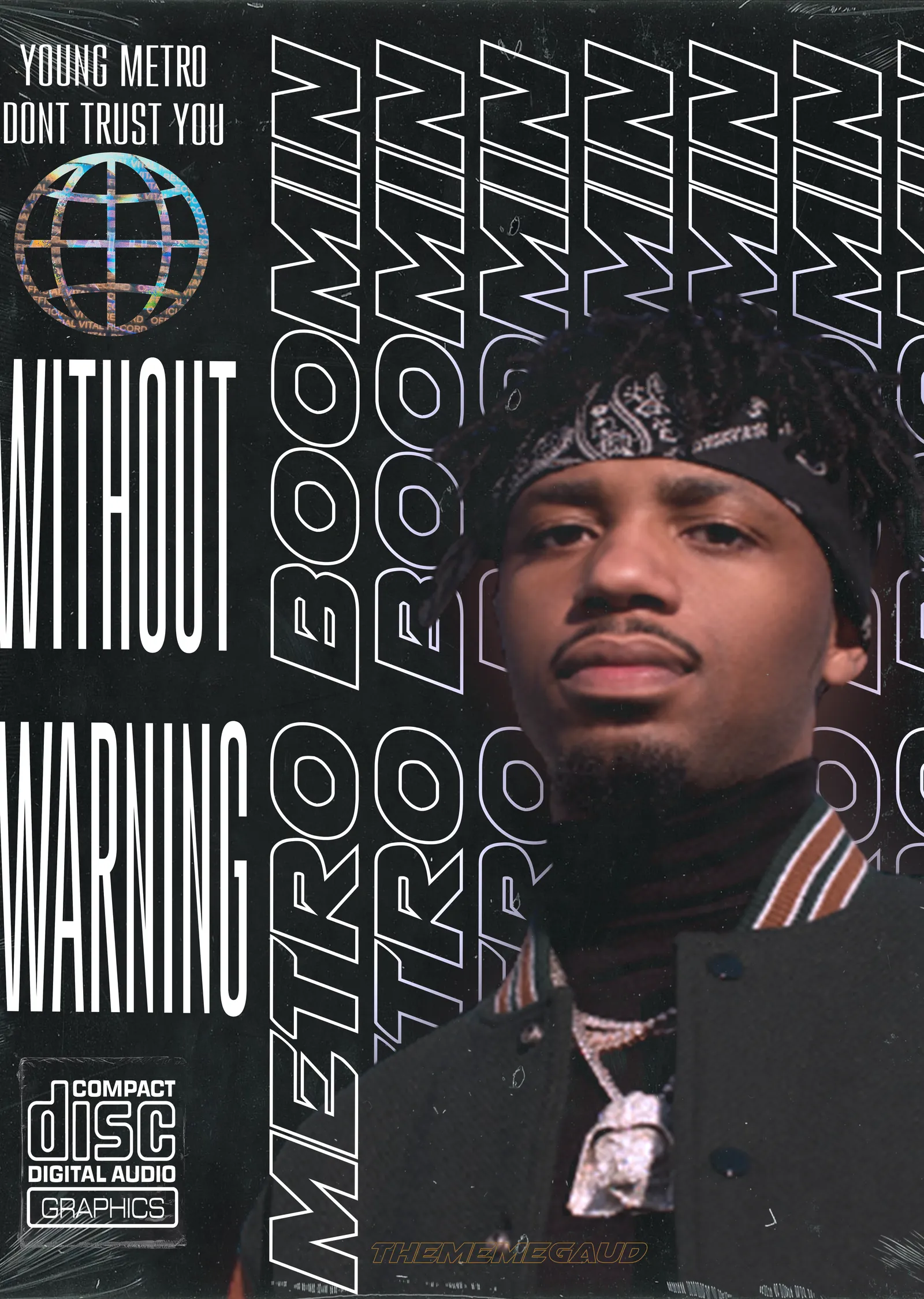 Metro Boomin: Without Warning metal tablo